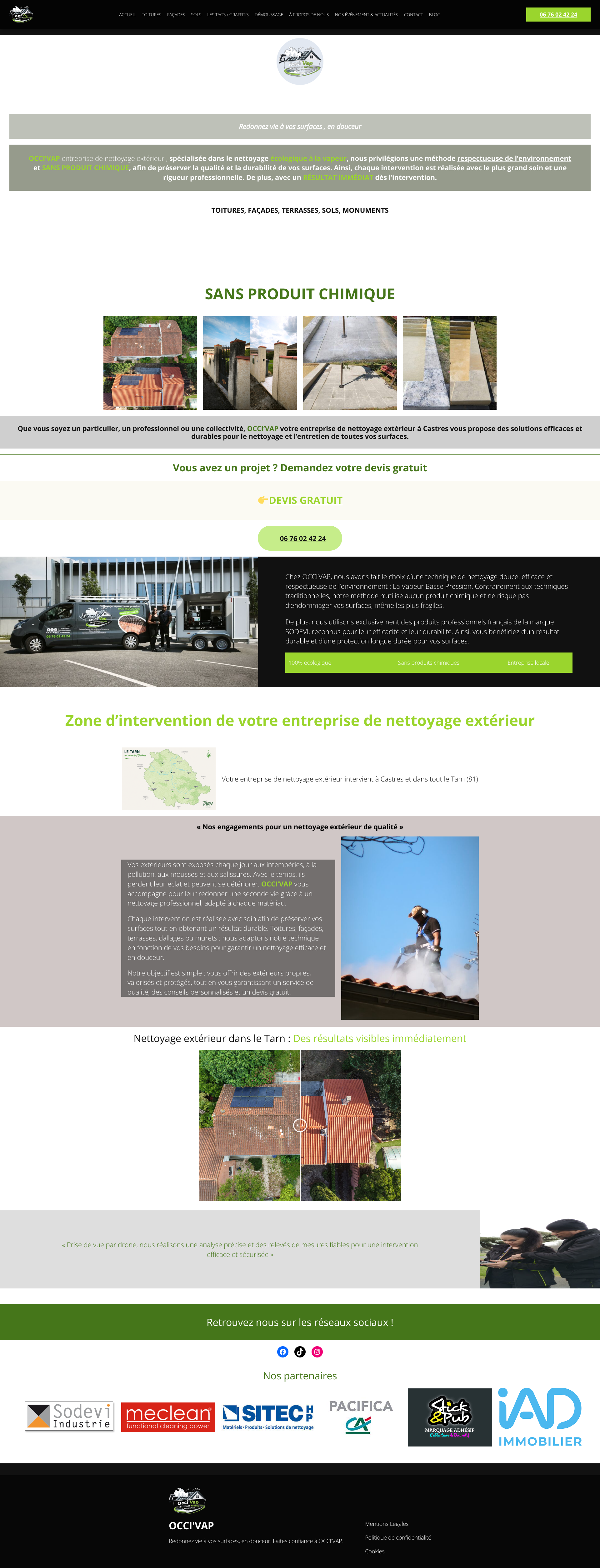 Aperçu du site