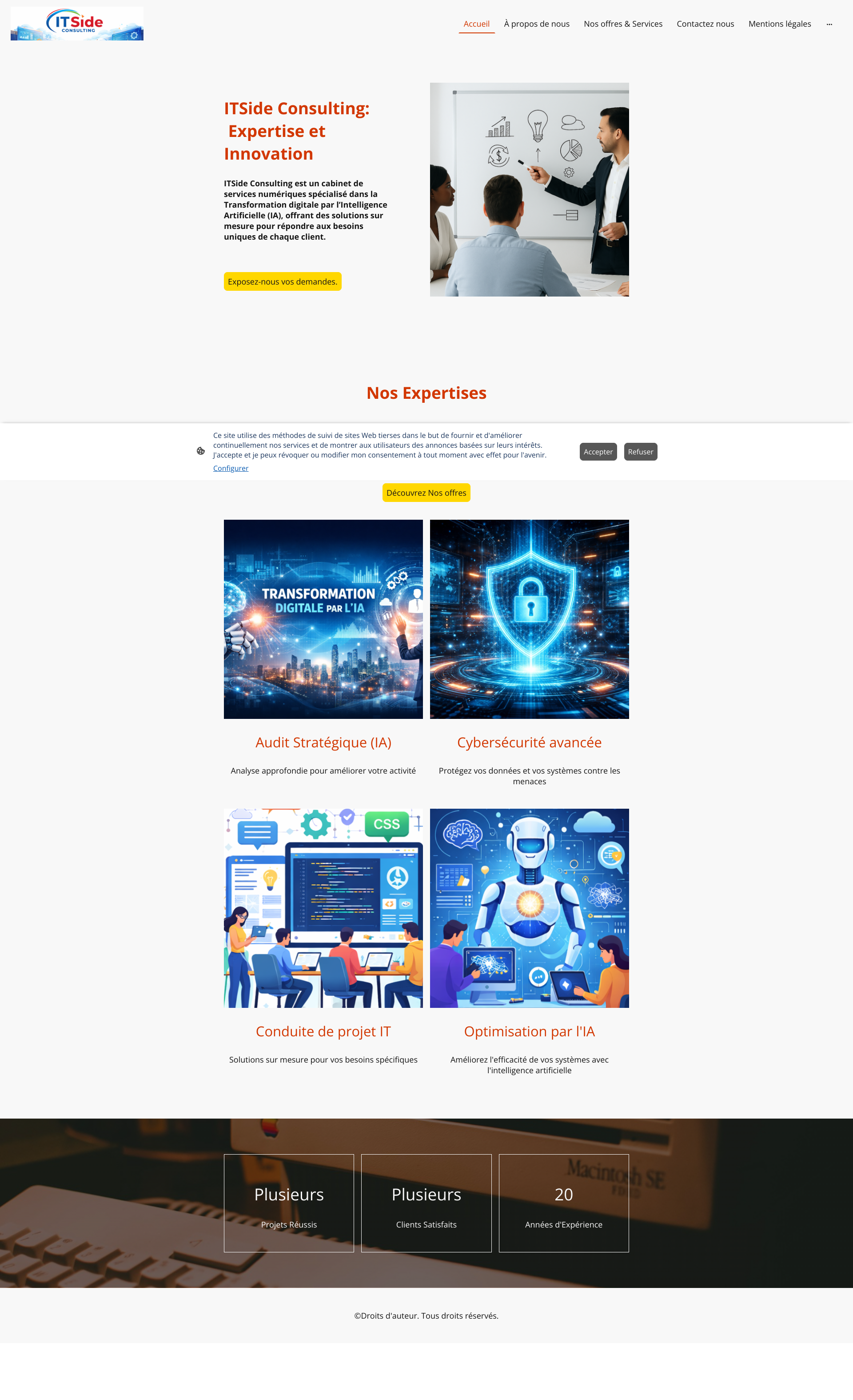 Aperçu du site