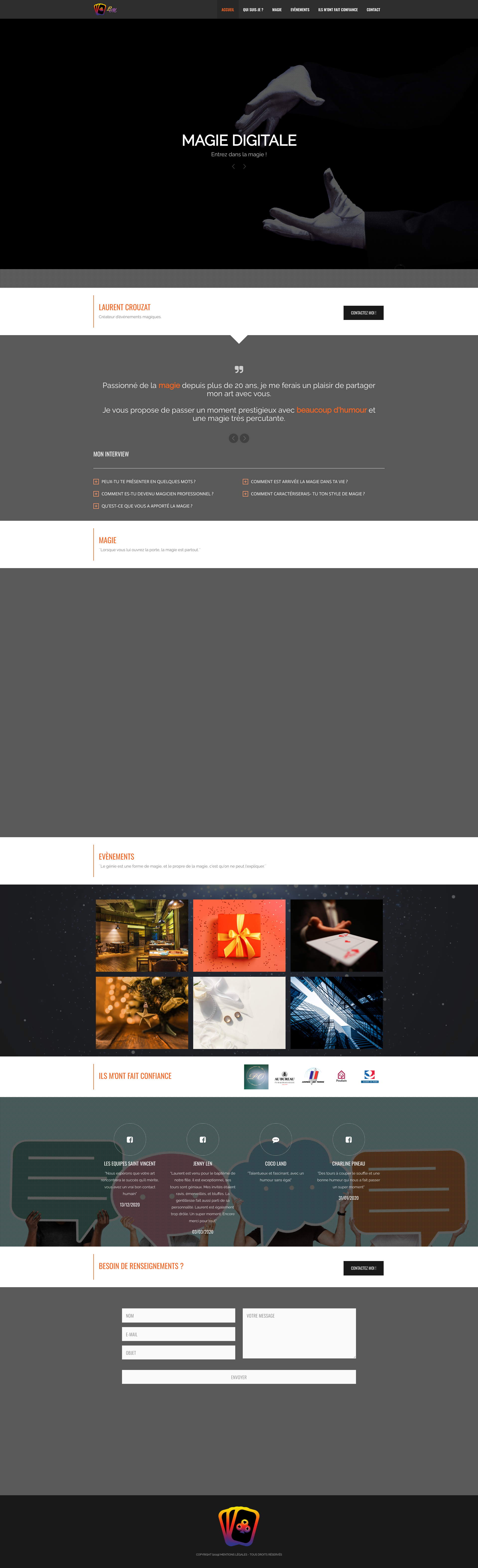 Aperçu du site