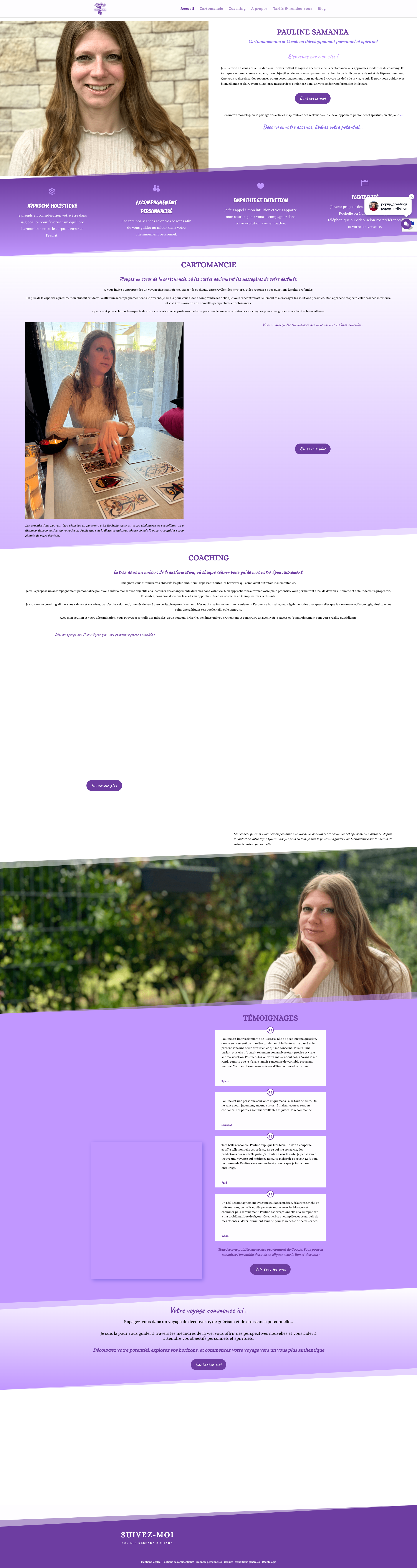 Aperçu du site