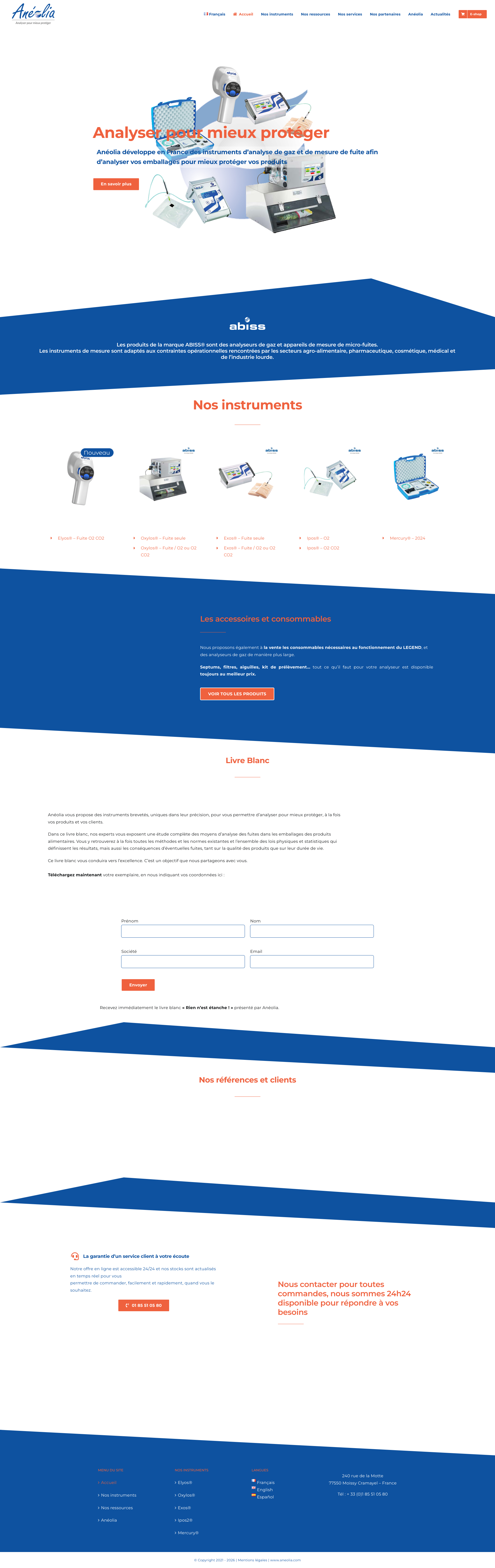 Aperçu du site