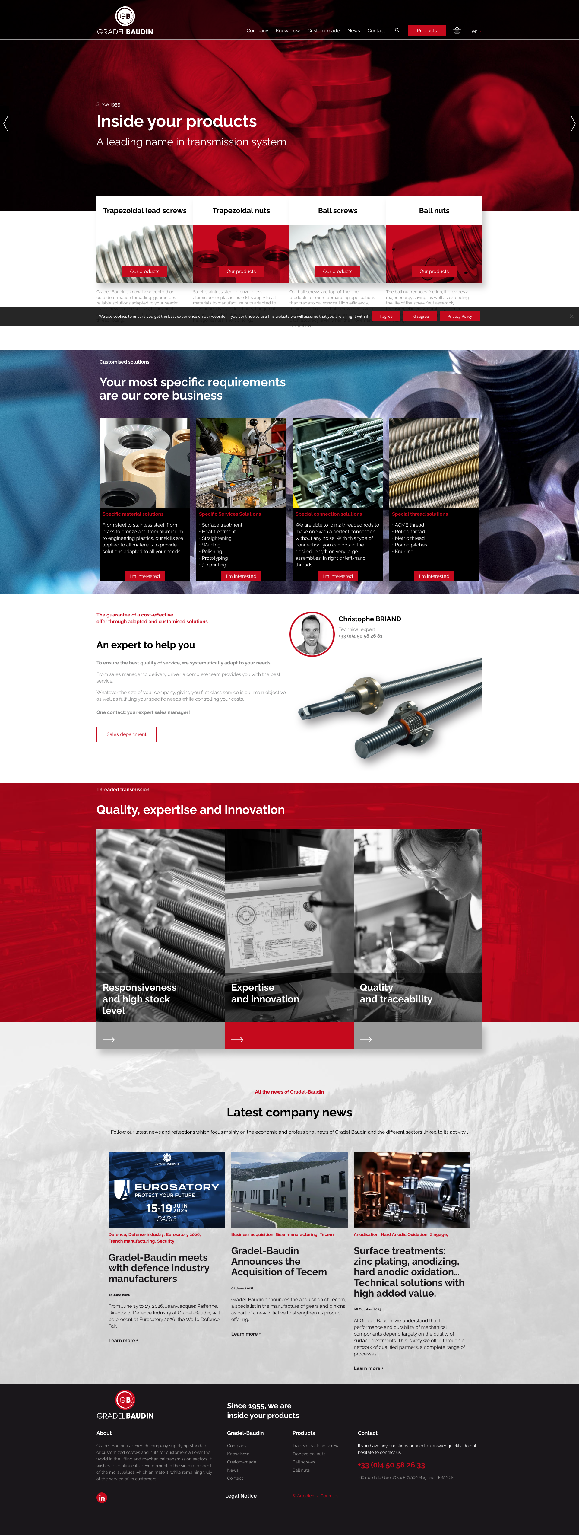 Aperçu du site