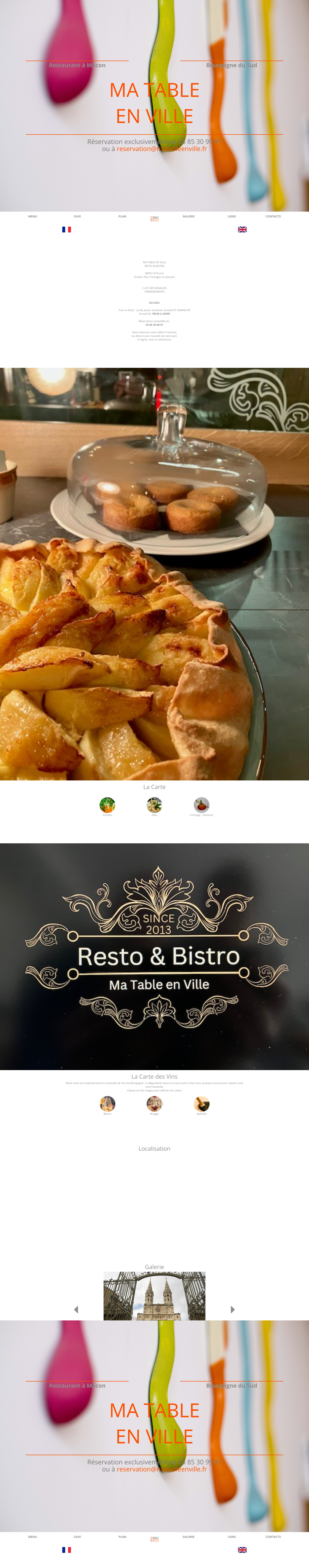 Aperçu du site