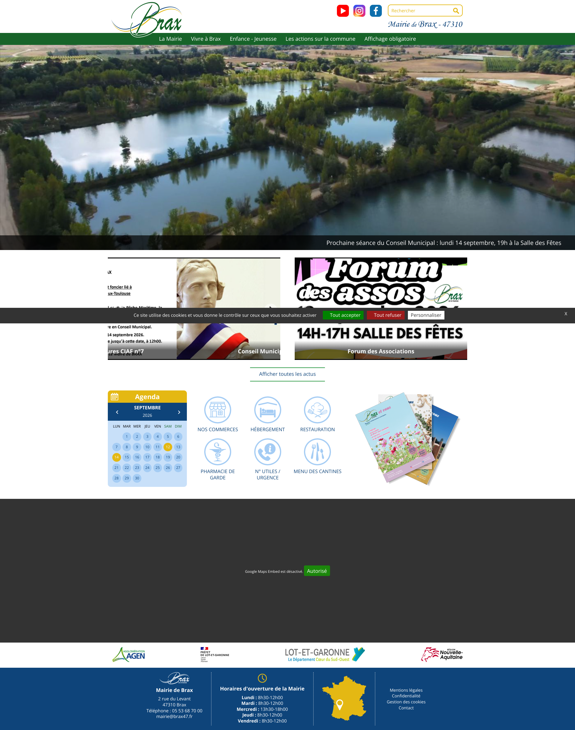 Aperçu du site