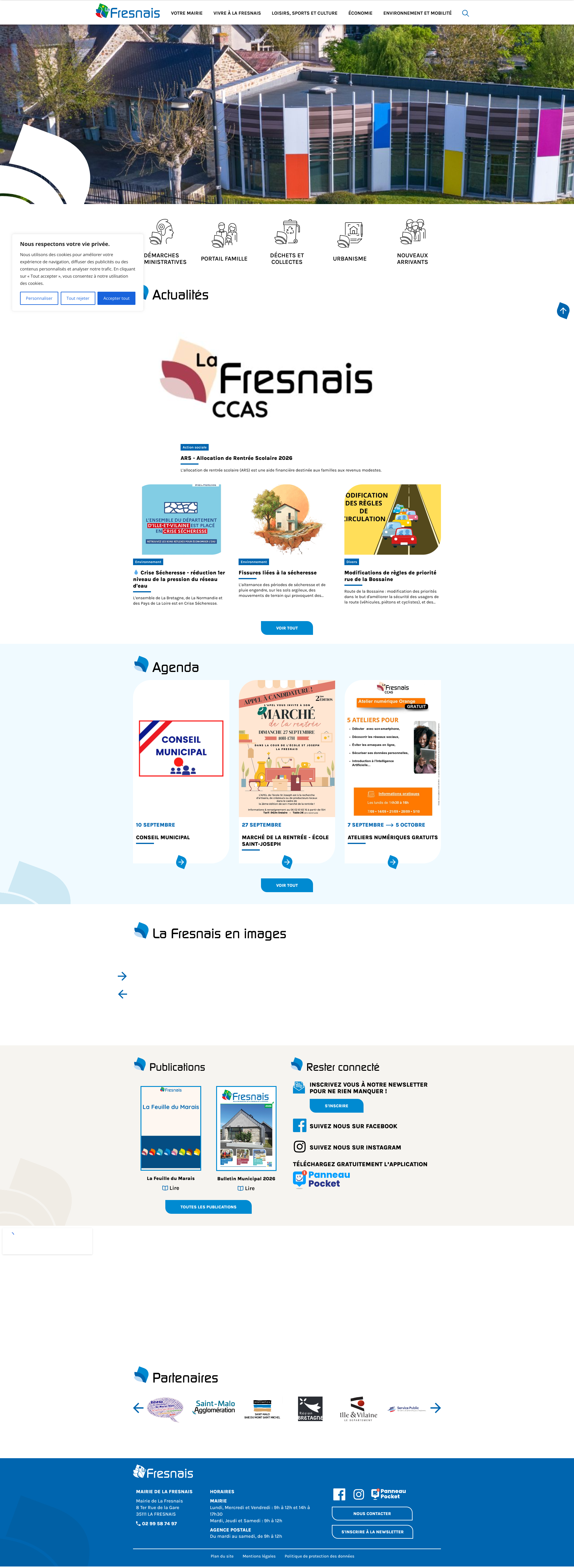 Aperçu du site