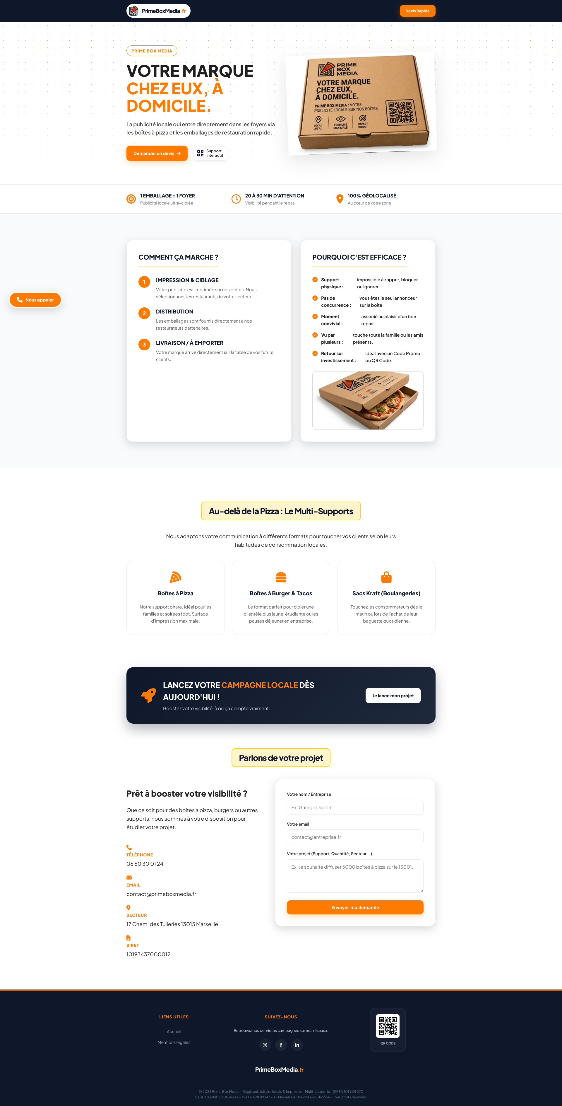 Aperçu du site