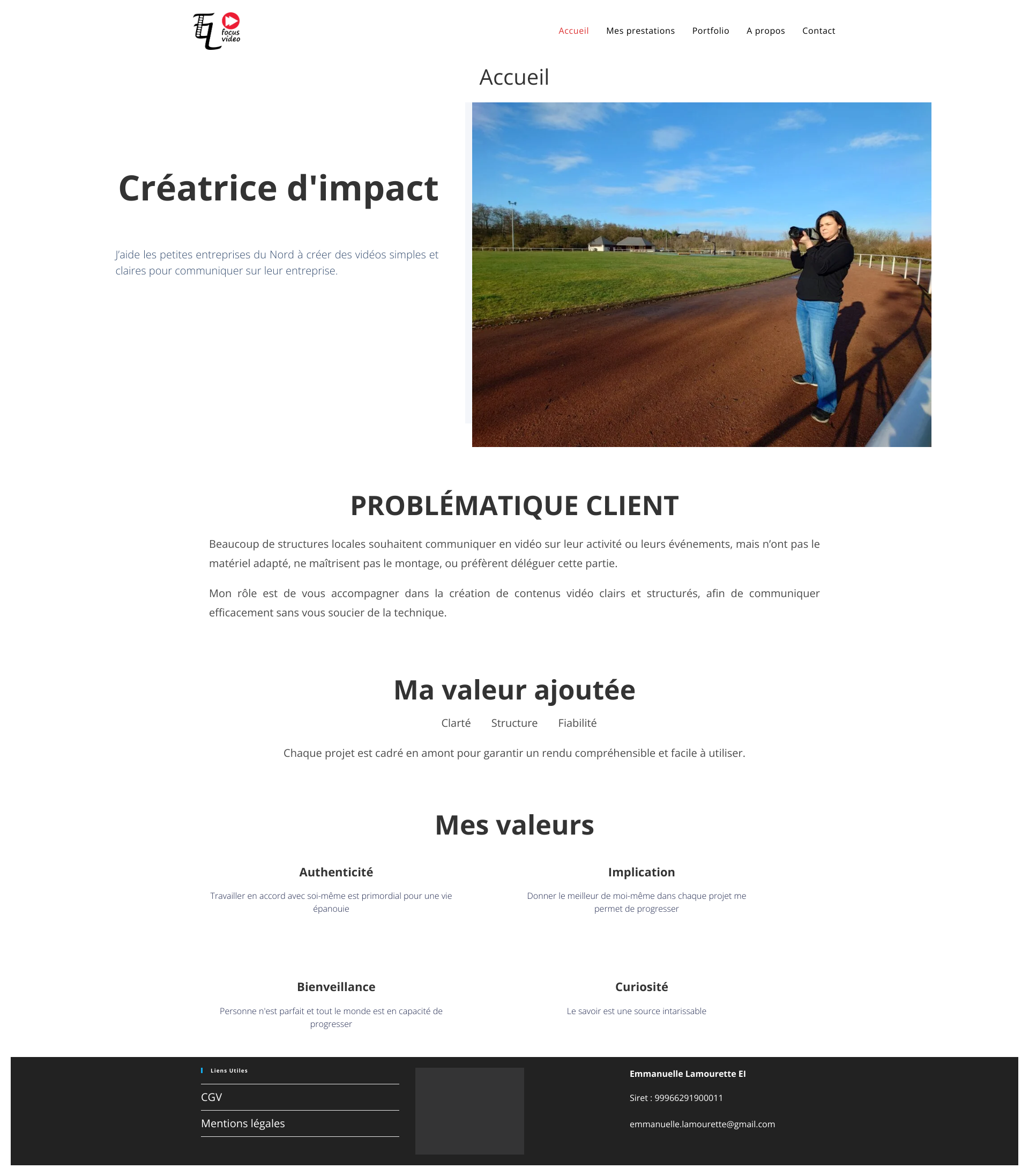 Aperçu du site