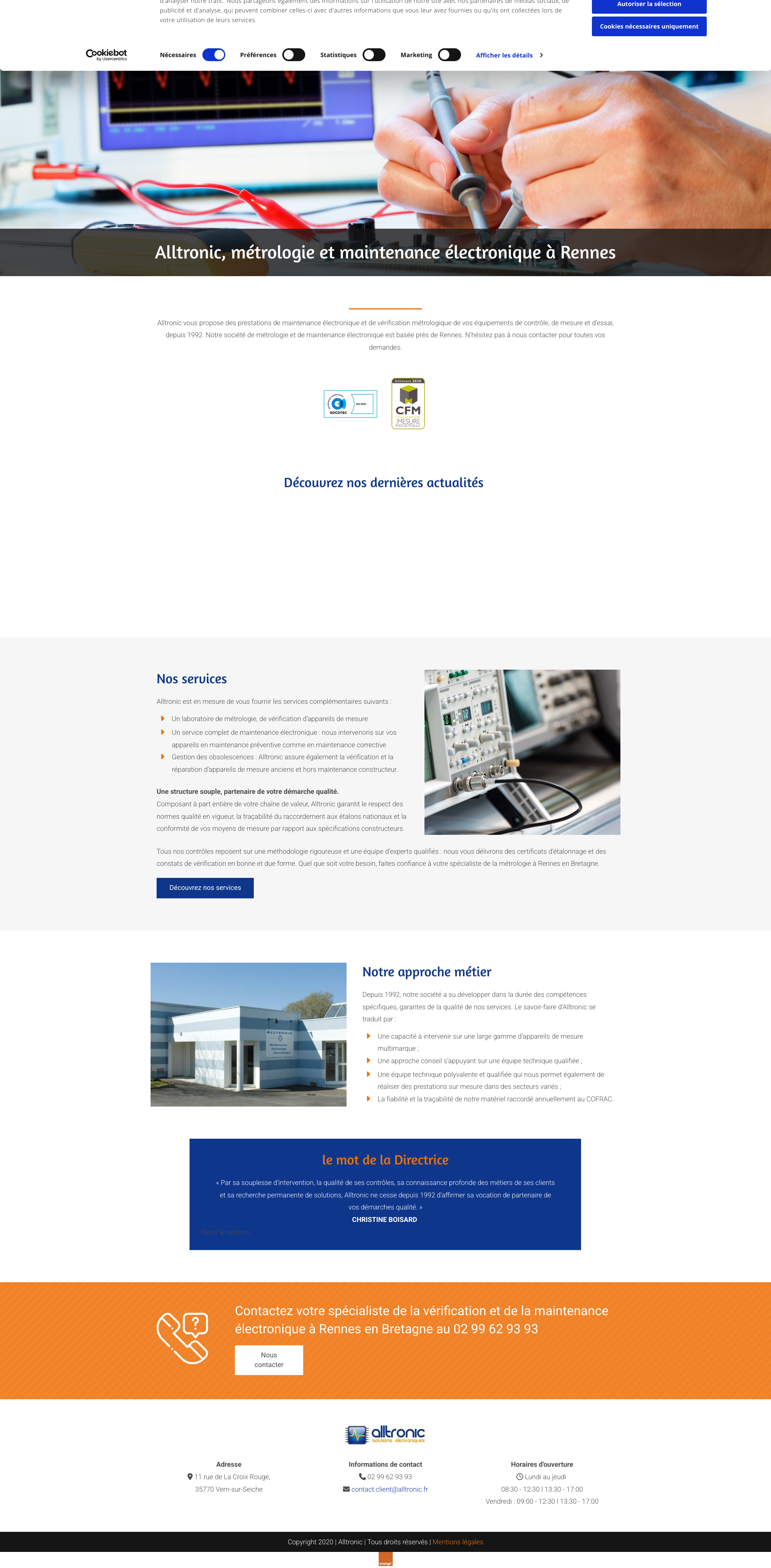 Aperçu du site