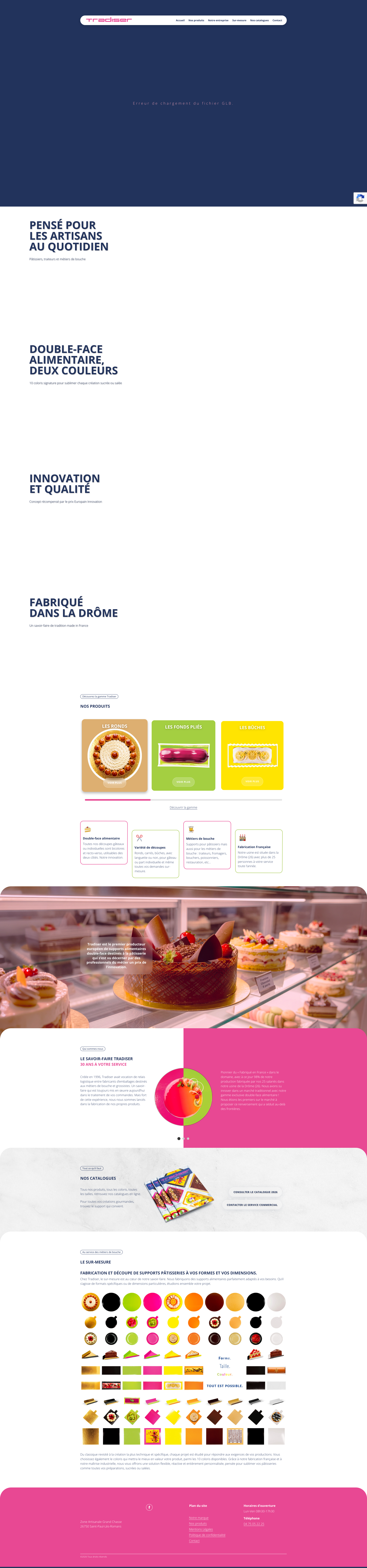 Aperçu du site