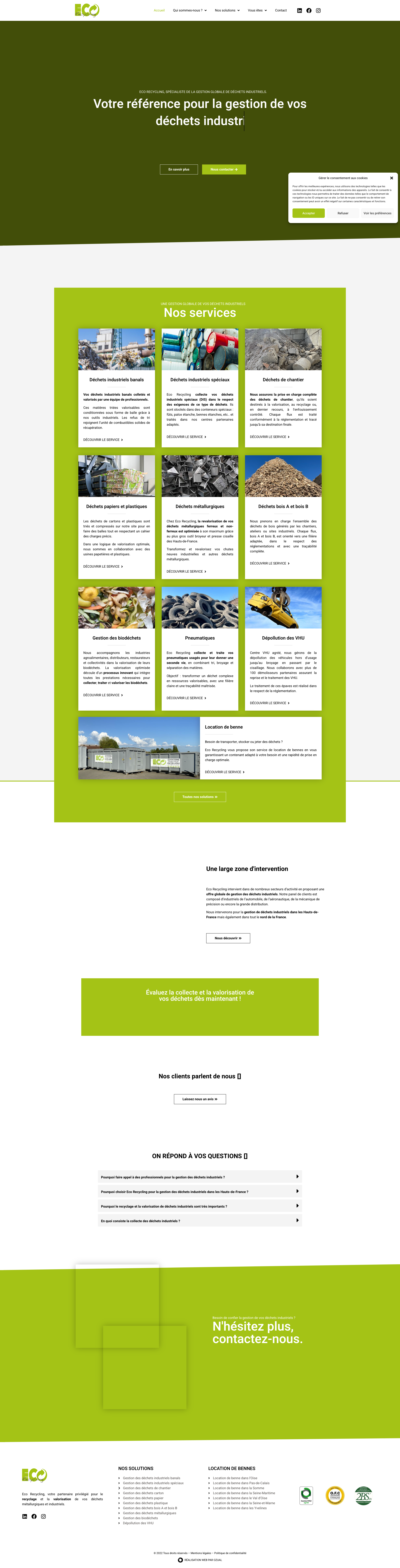Aperçu du site