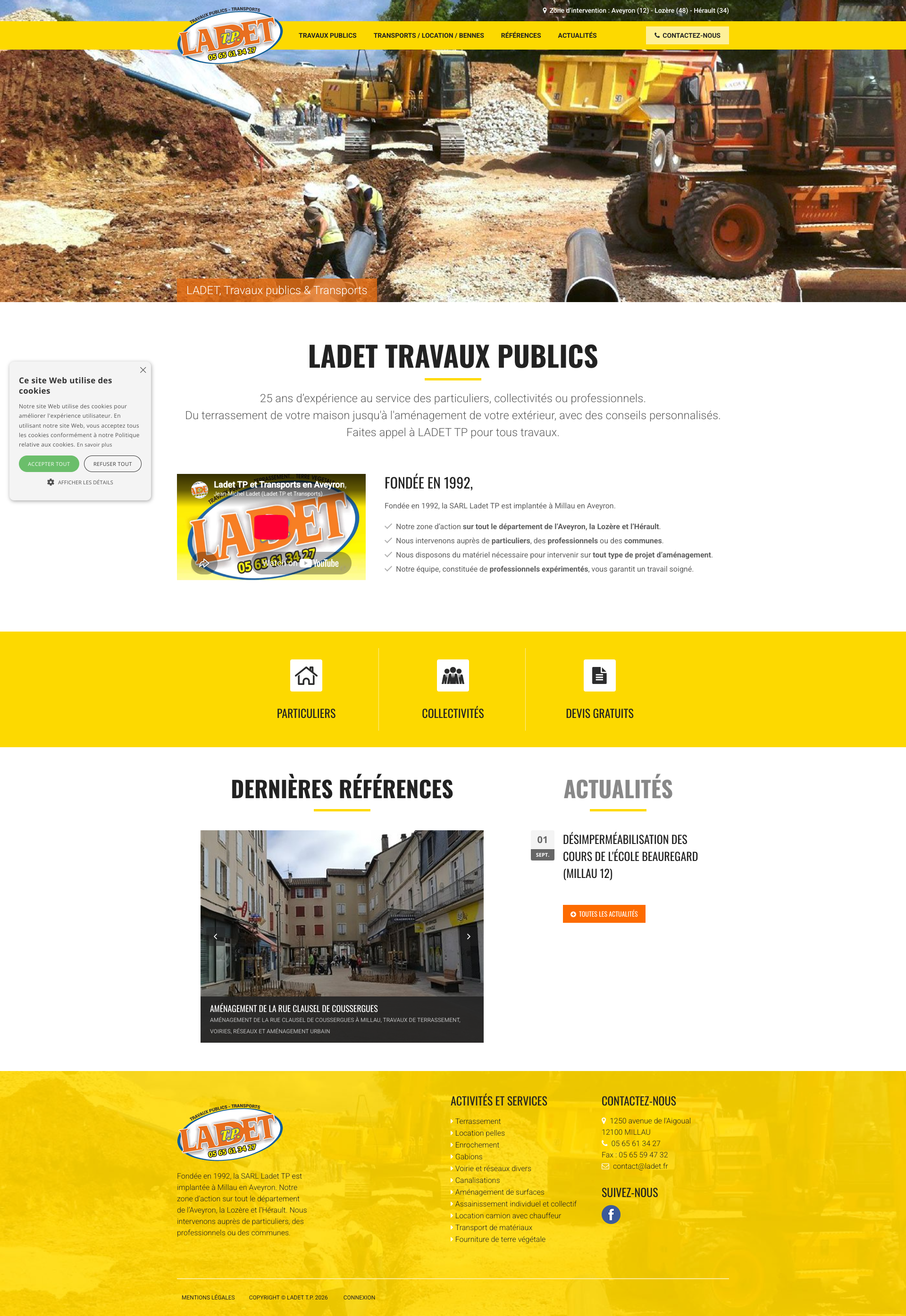 Aperçu du site