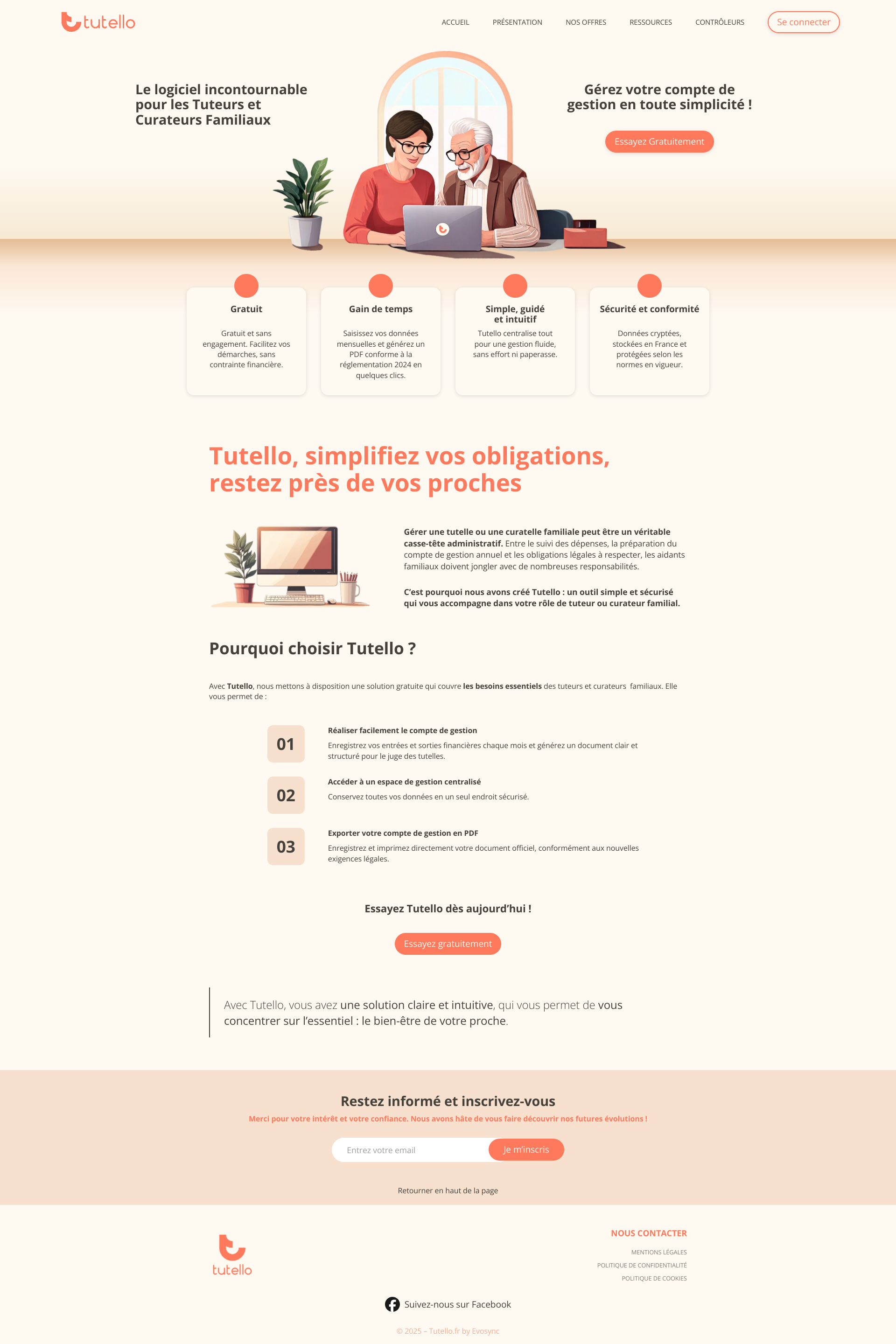 Aperçu du site