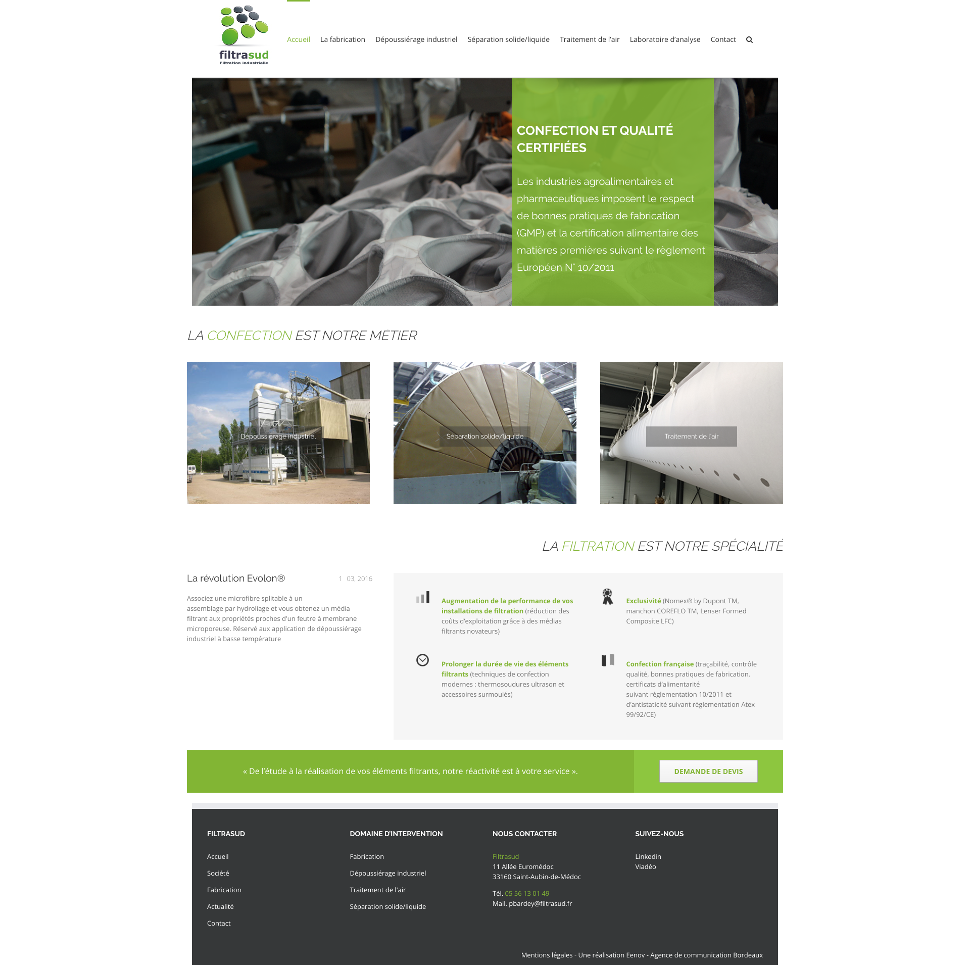 Aperçu du site
