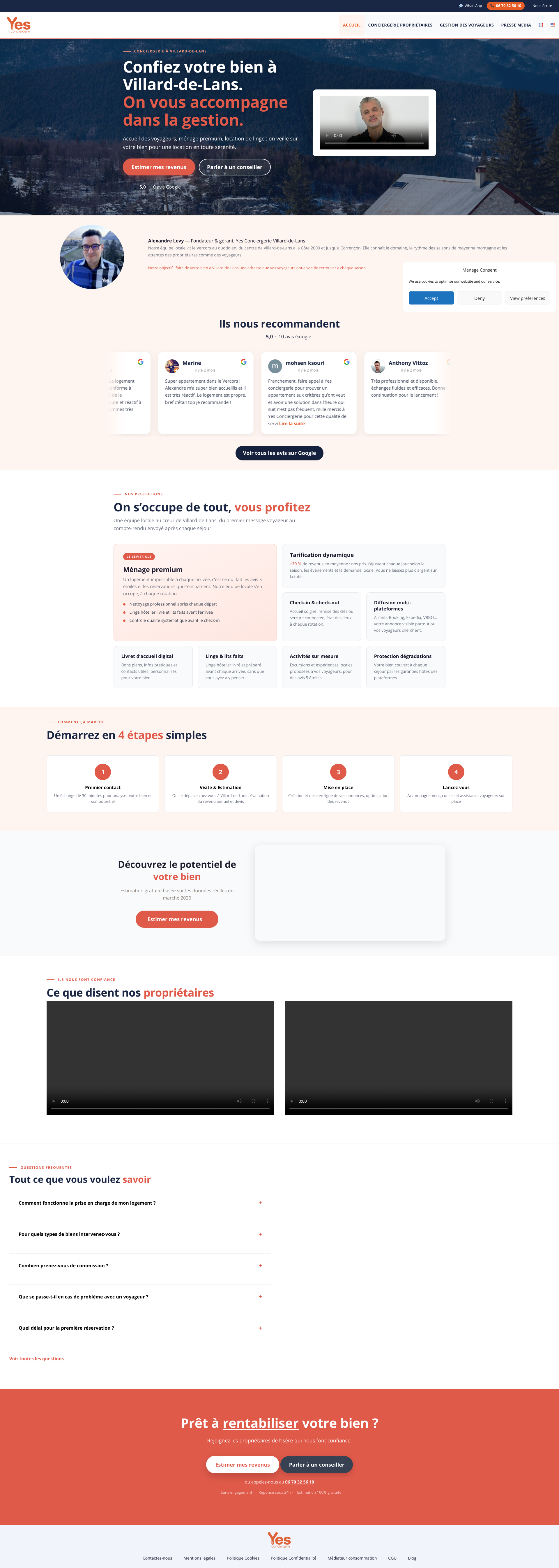 Aperçu du site