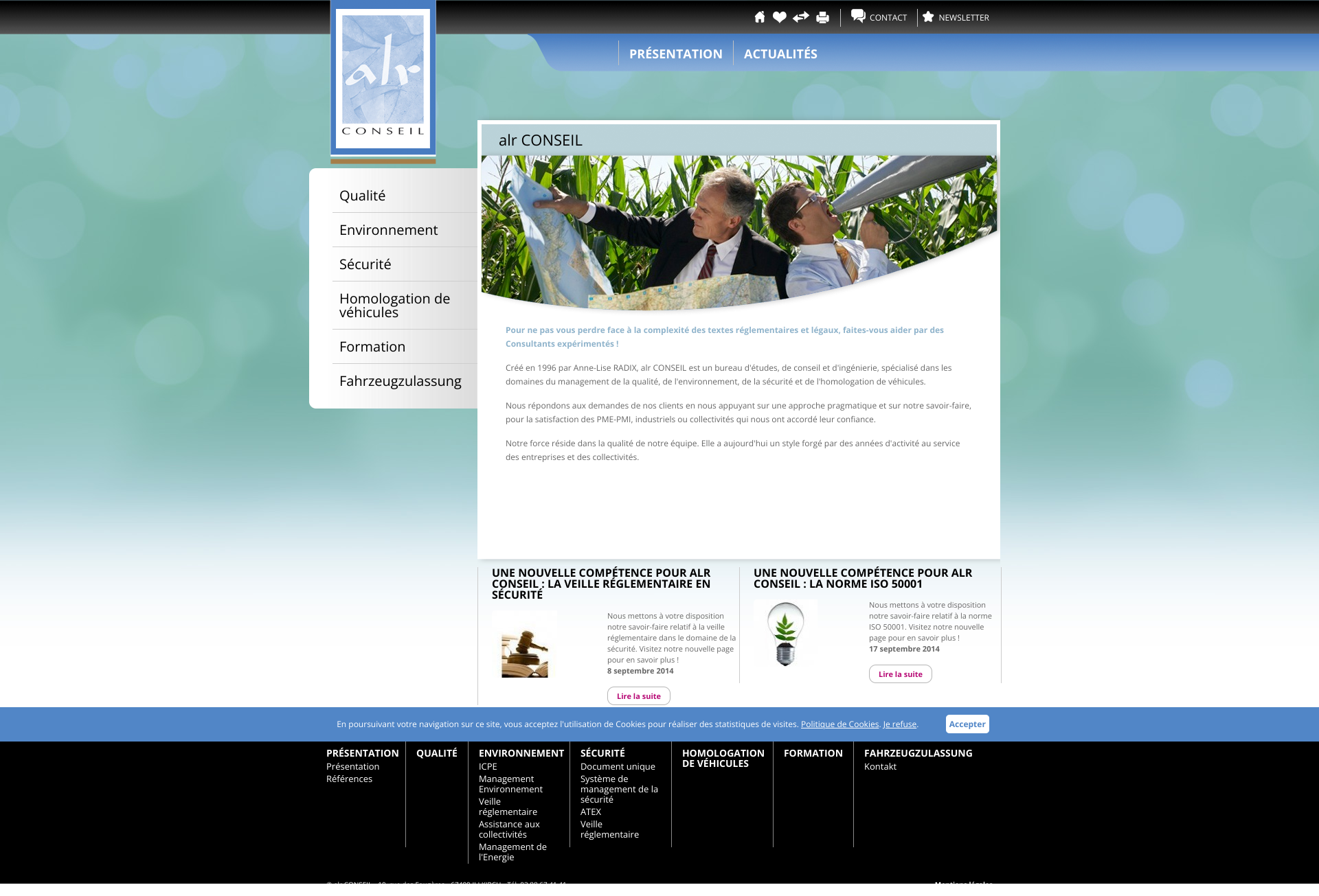 Aperçu du site