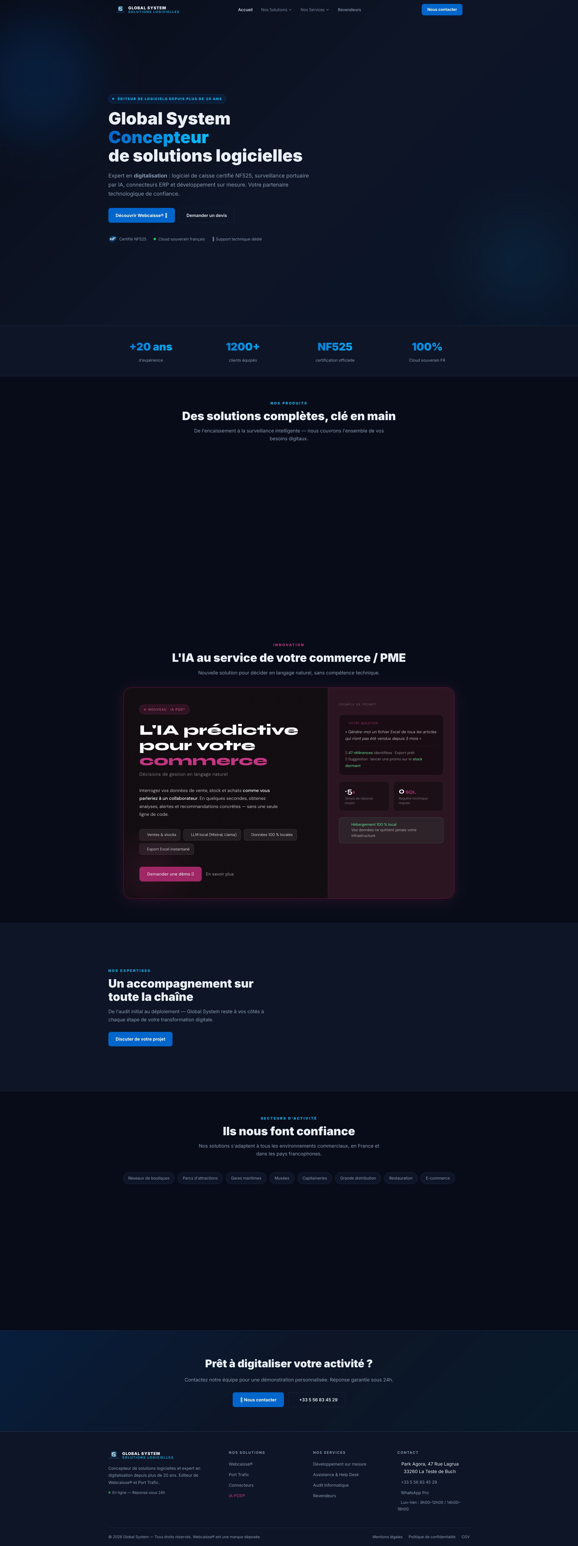 Aperçu du site