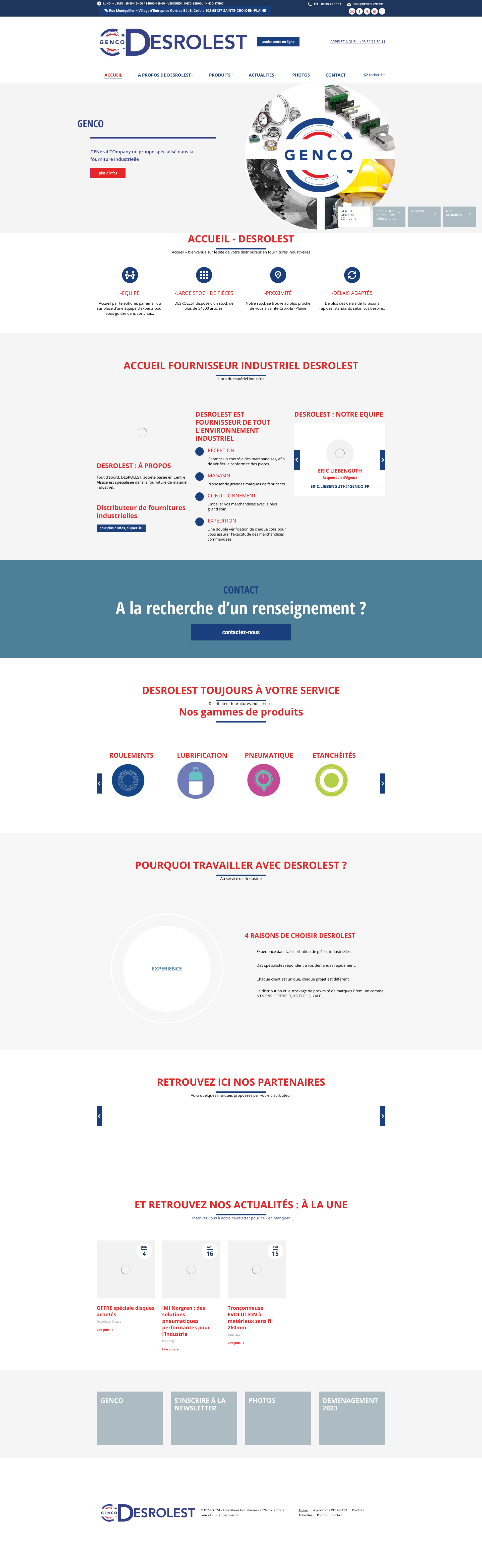 Aperçu du site