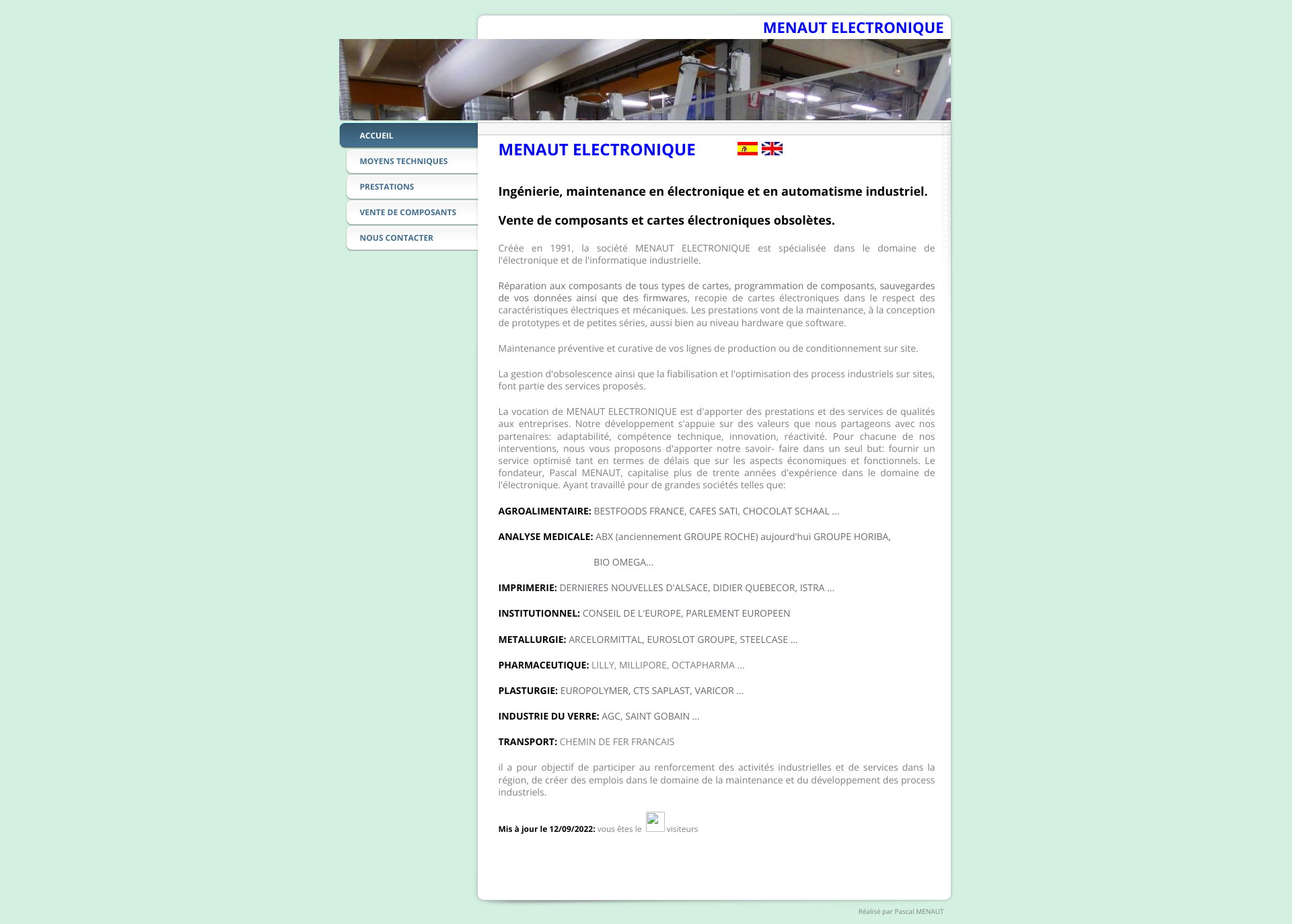 Aperçu du site