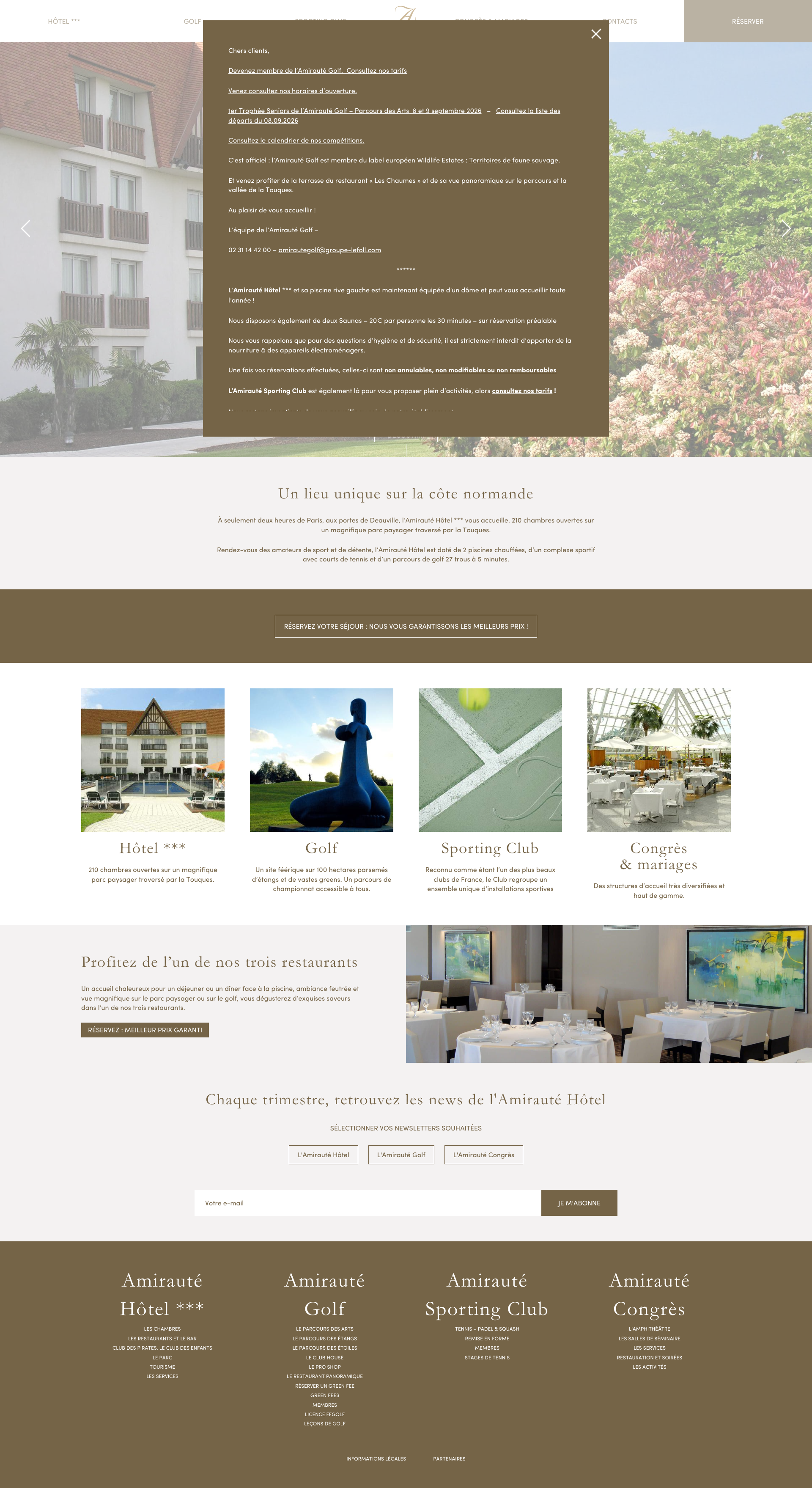 Aperçu du site