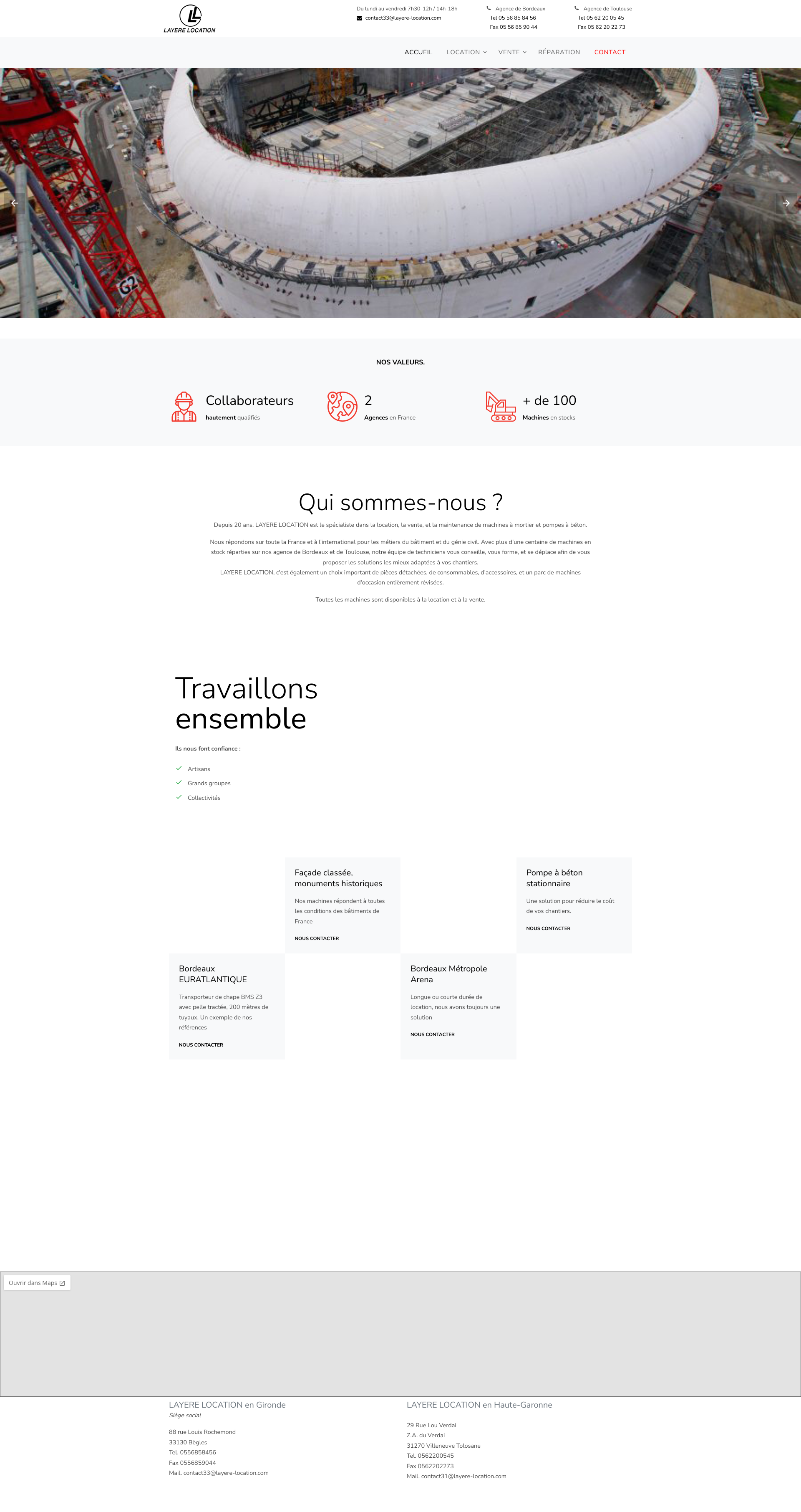 Aperçu du site