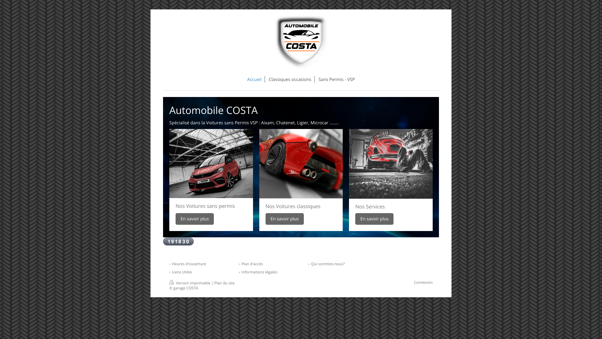 Aperçu du site