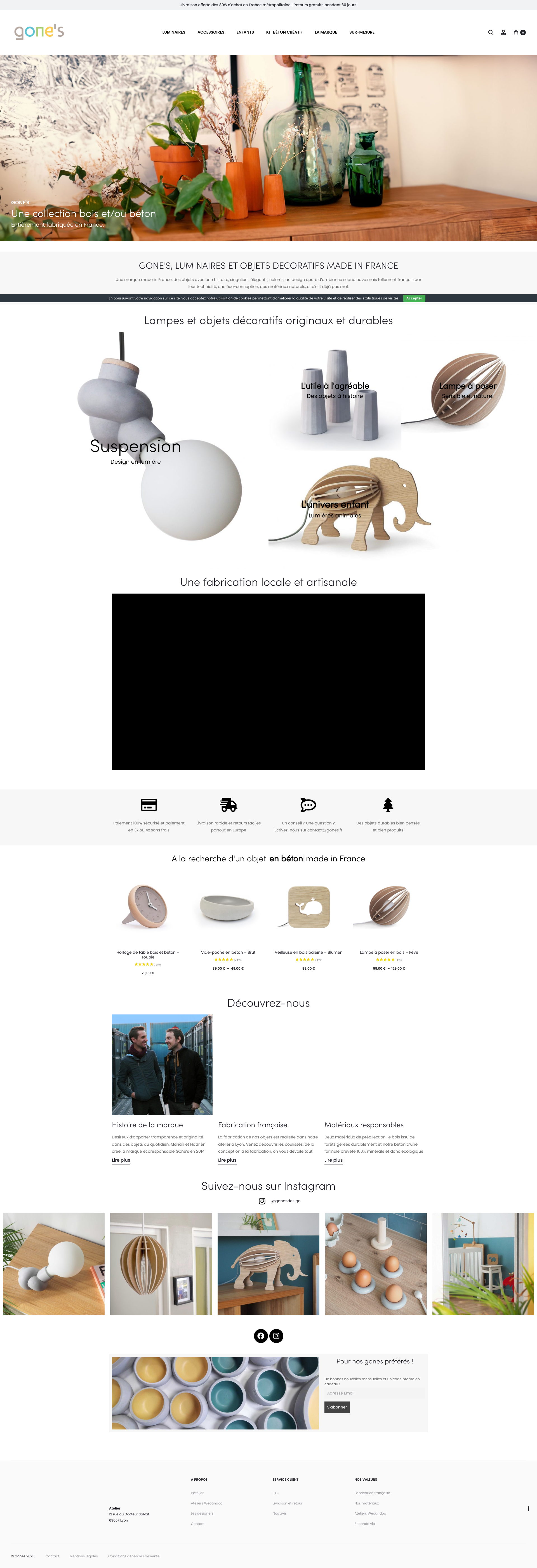 Aperçu du site