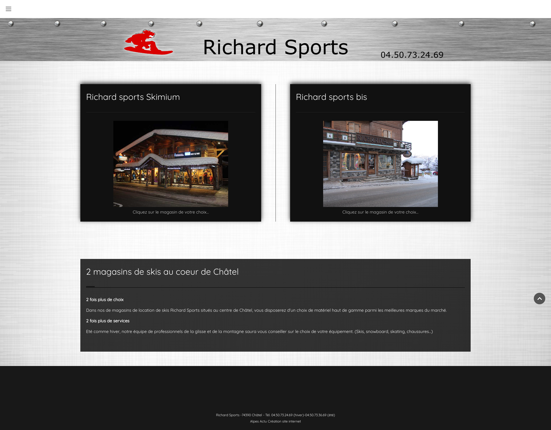 Aperçu du site