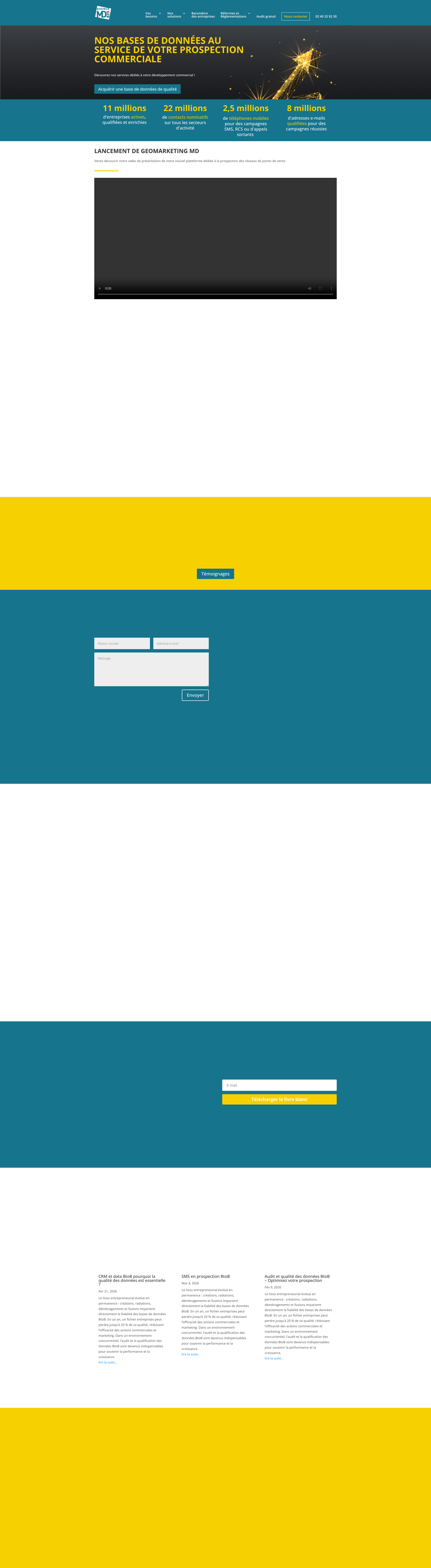 Aperçu du site