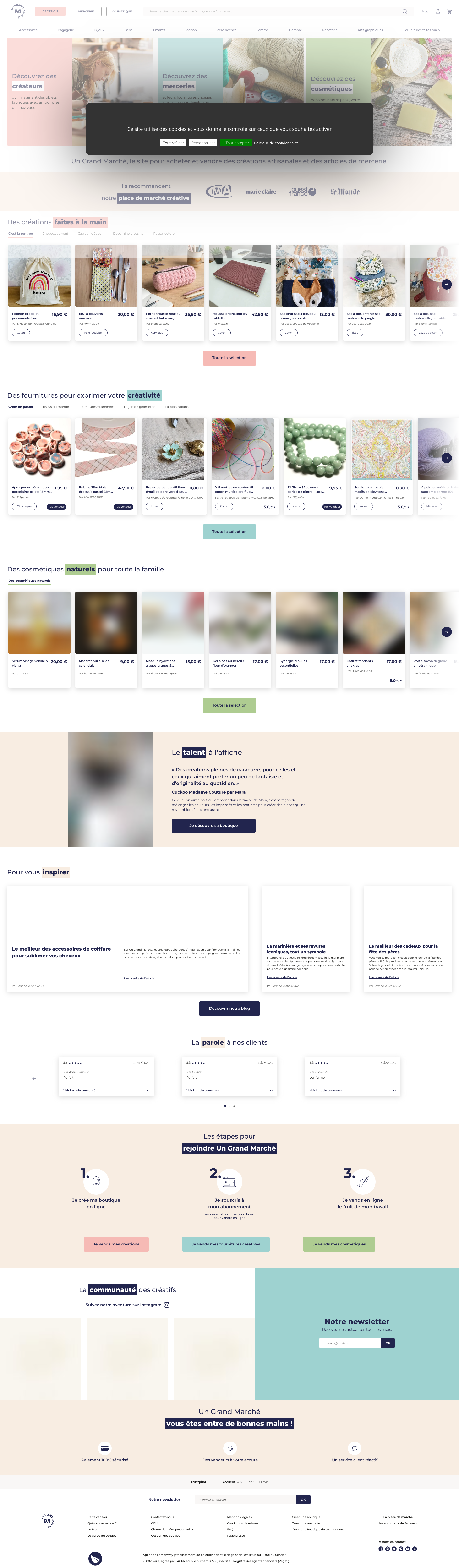Aperçu du site