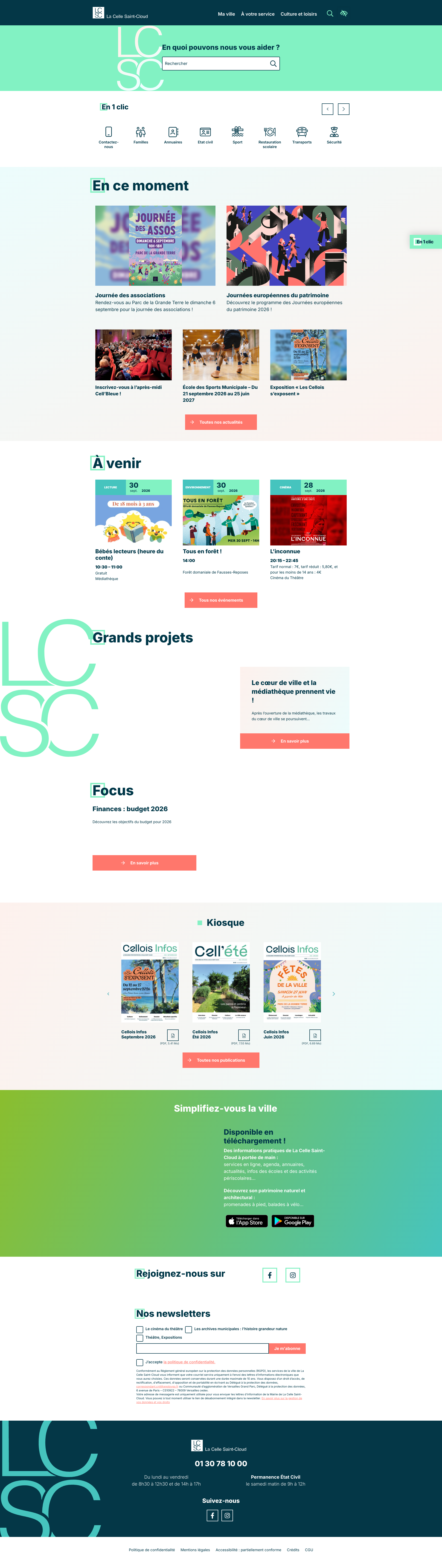 Aperçu du site