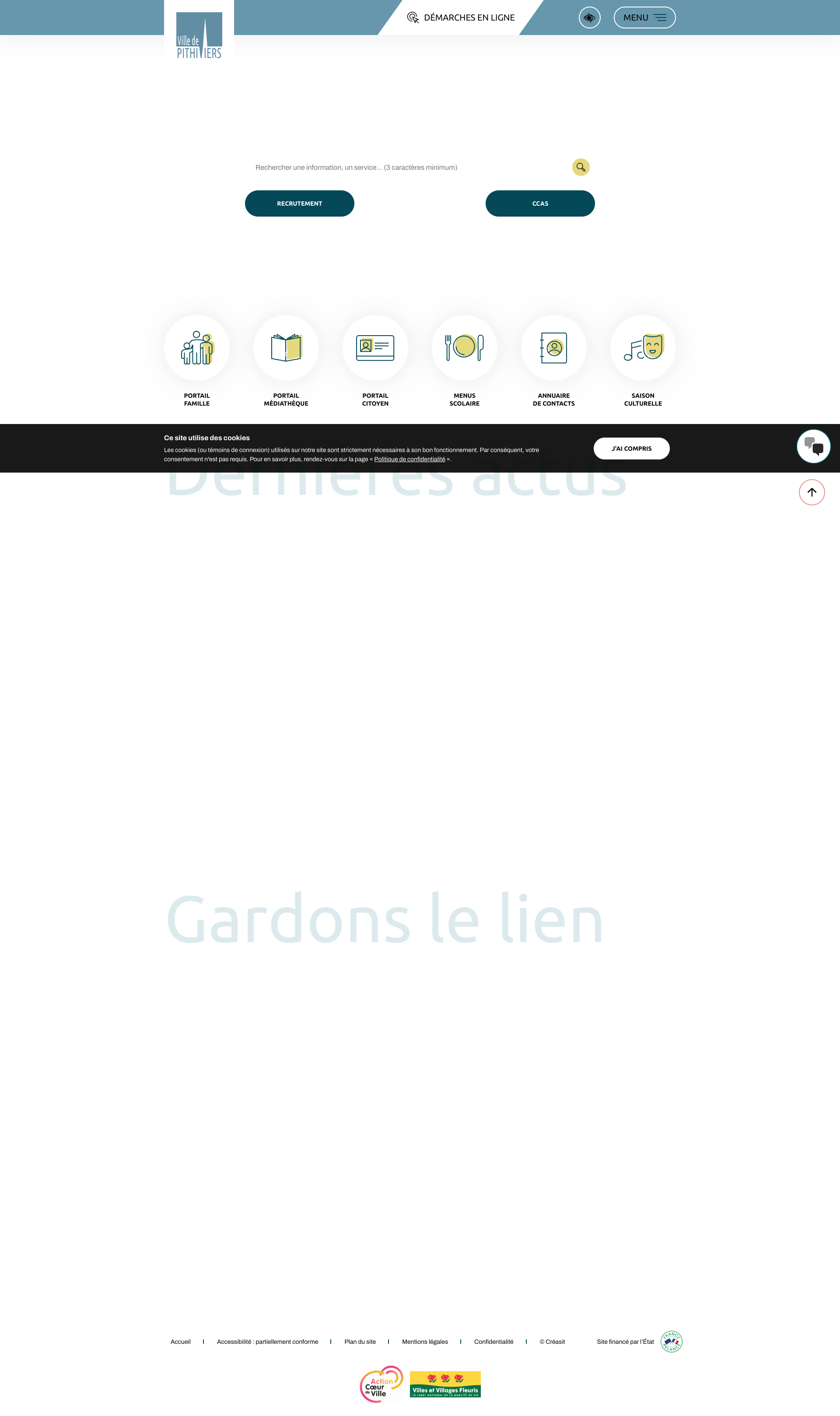 Aperçu du site