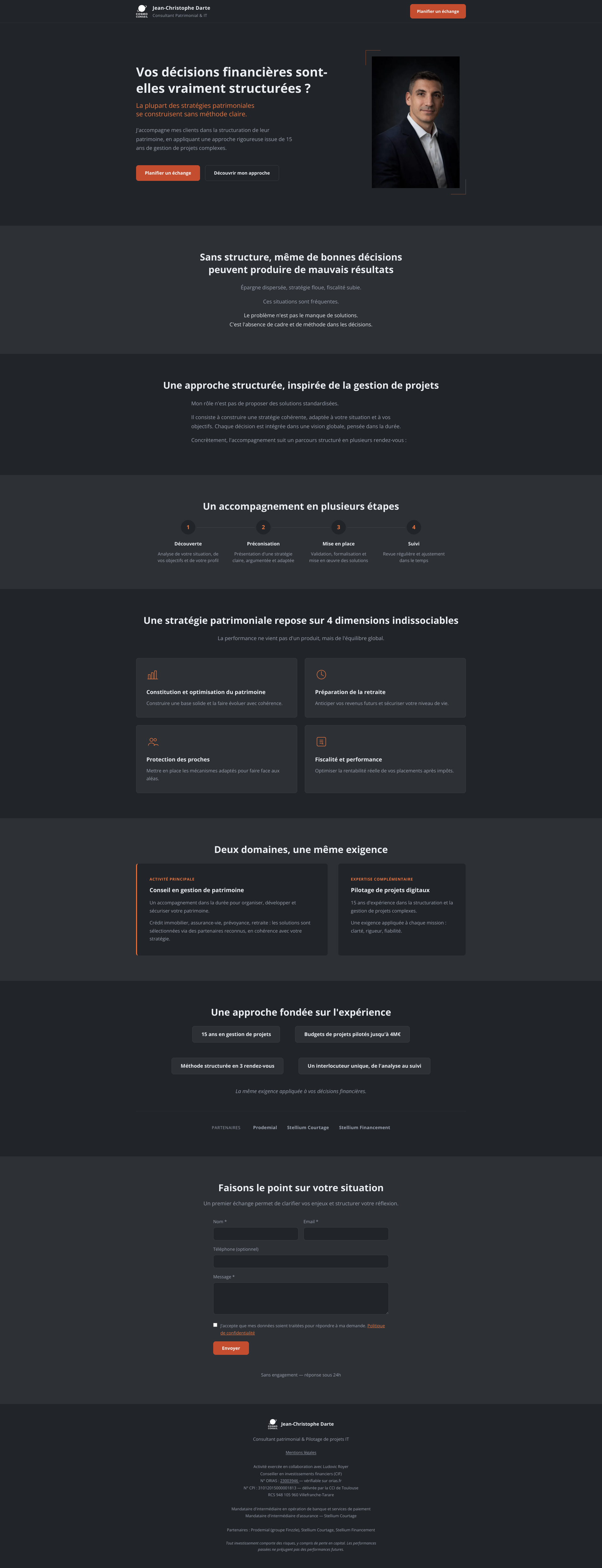 Aperçu du site