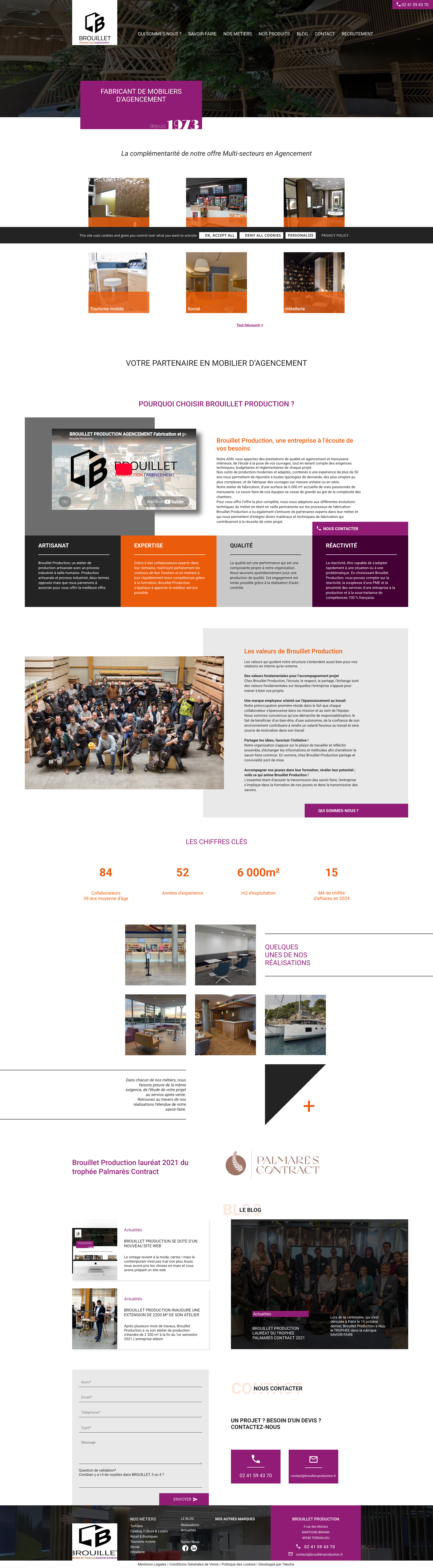 Aperçu du site