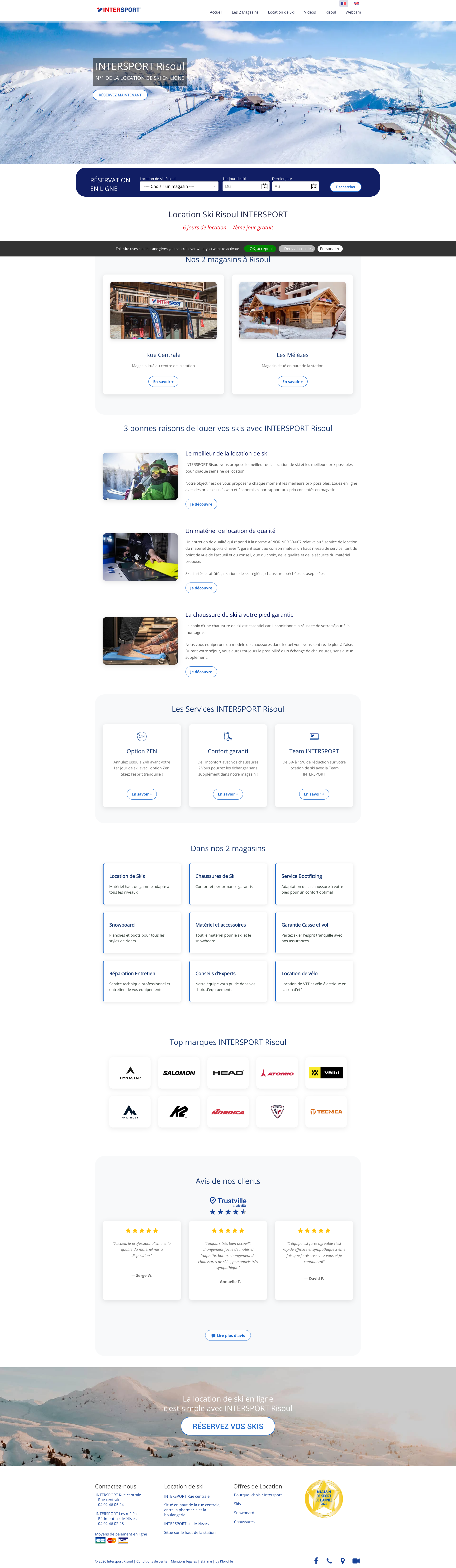 Aperçu du site