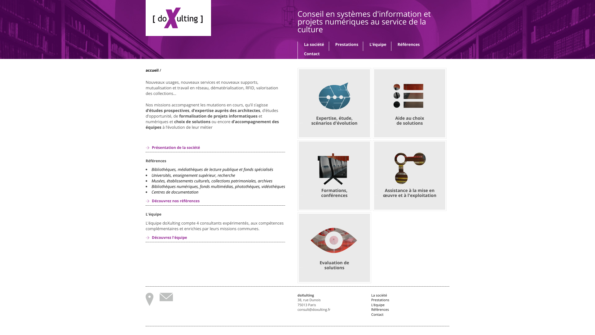 Aperçu du site