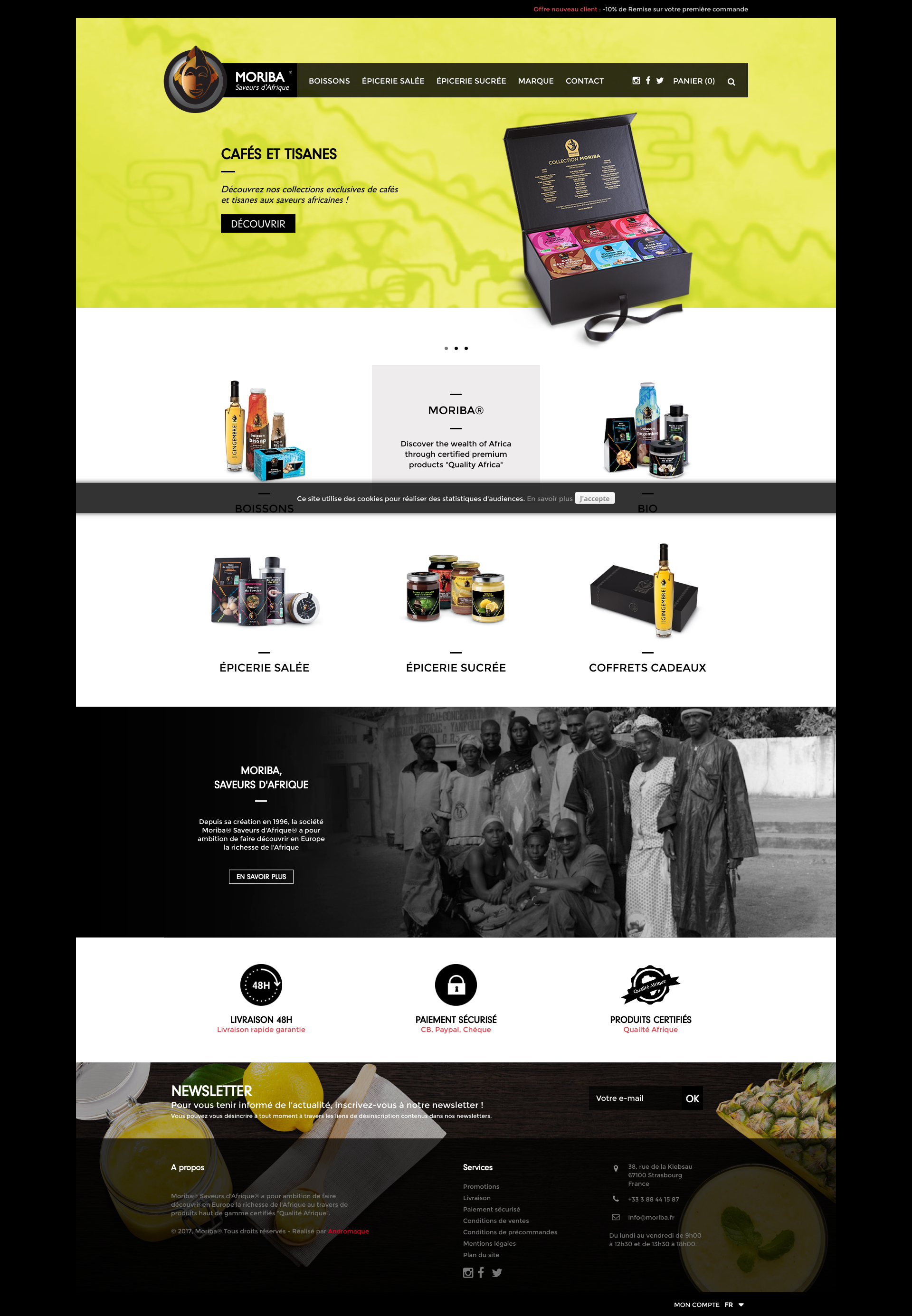 Aperçu du site