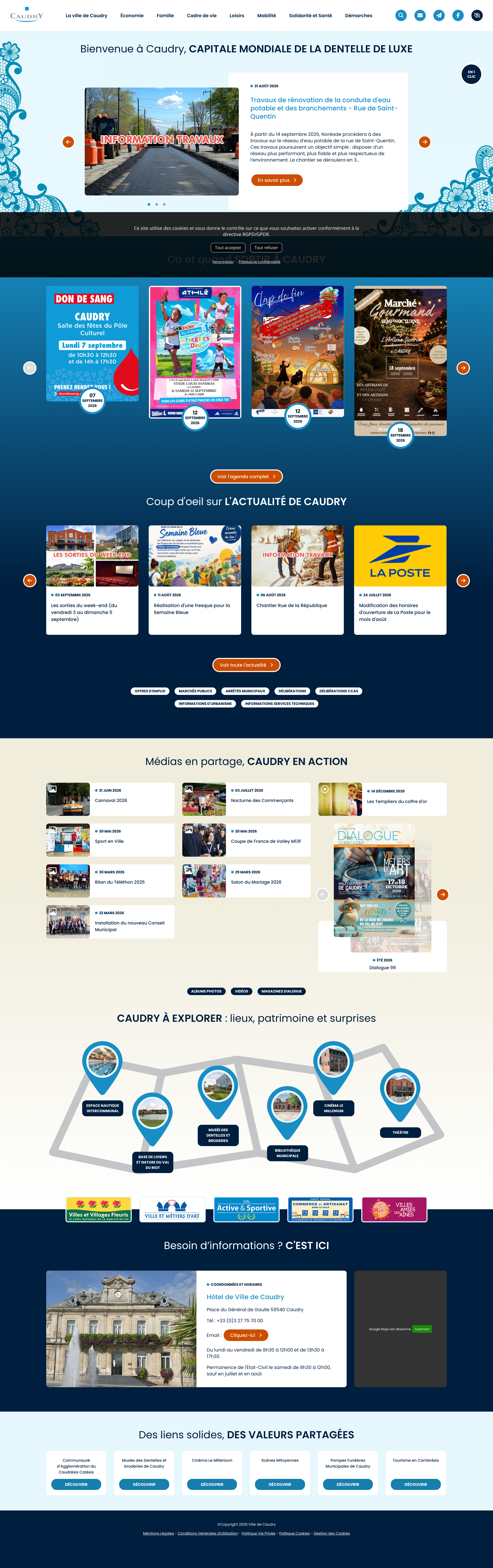 Aperçu du site