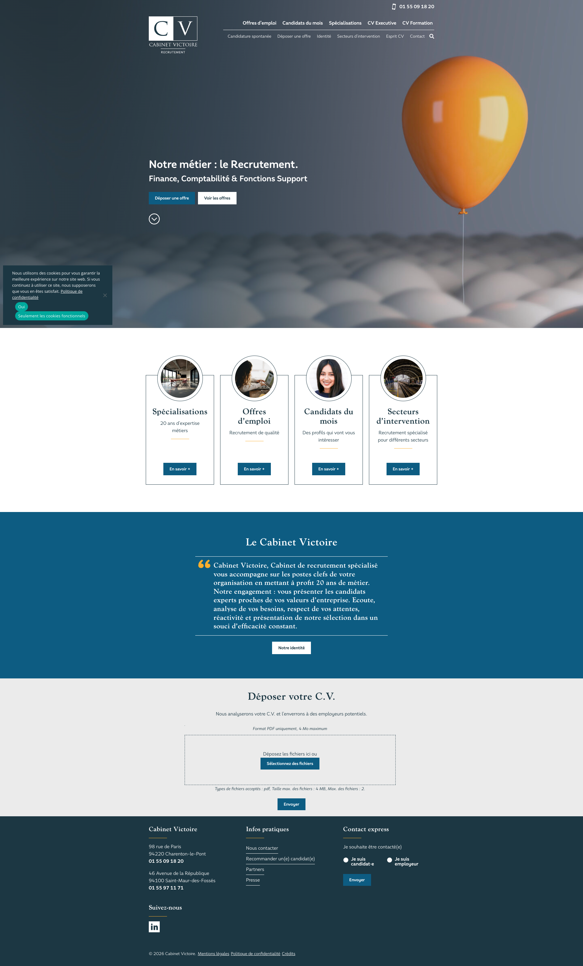 Aperçu du site