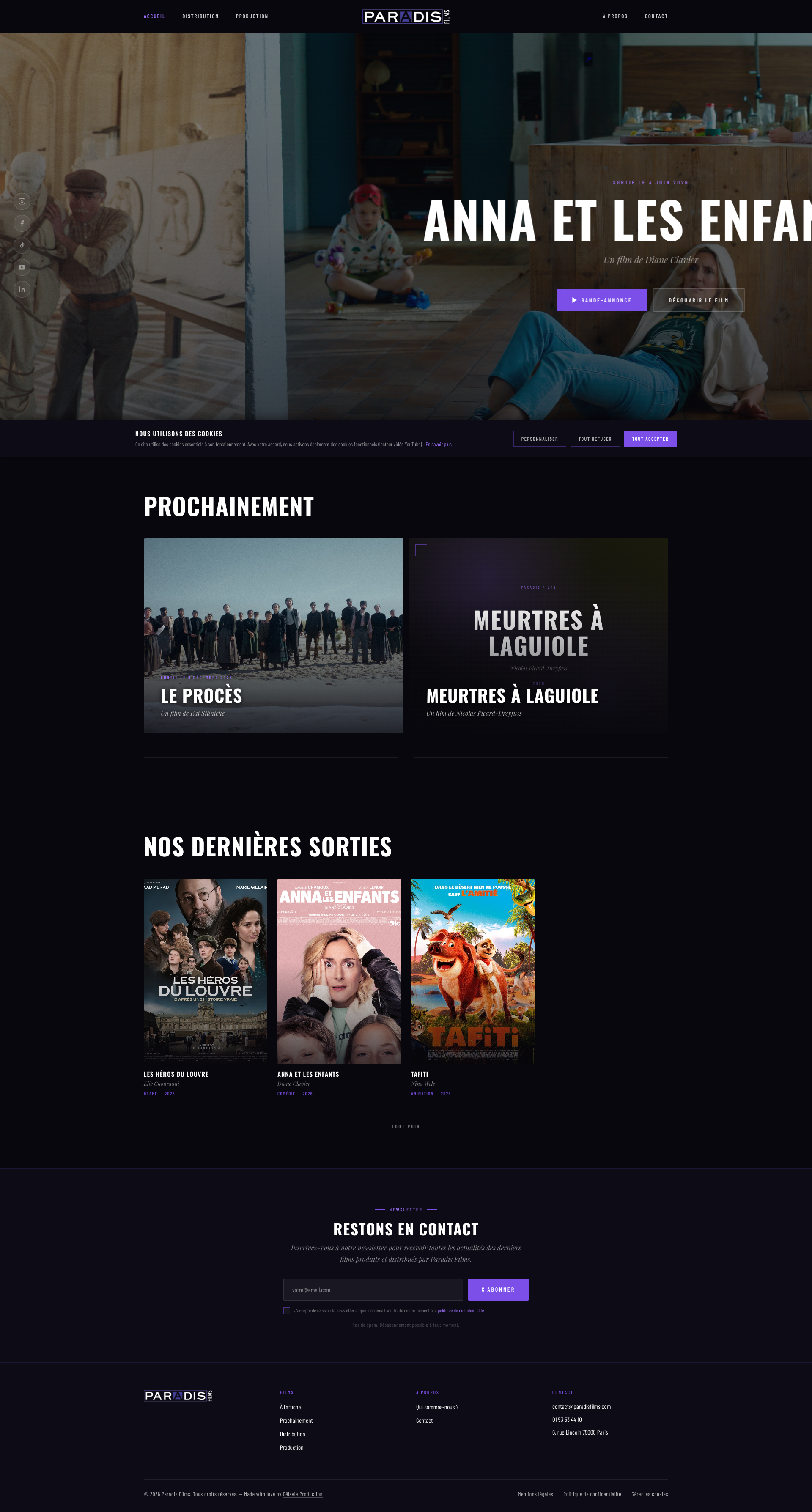 Aperçu du site