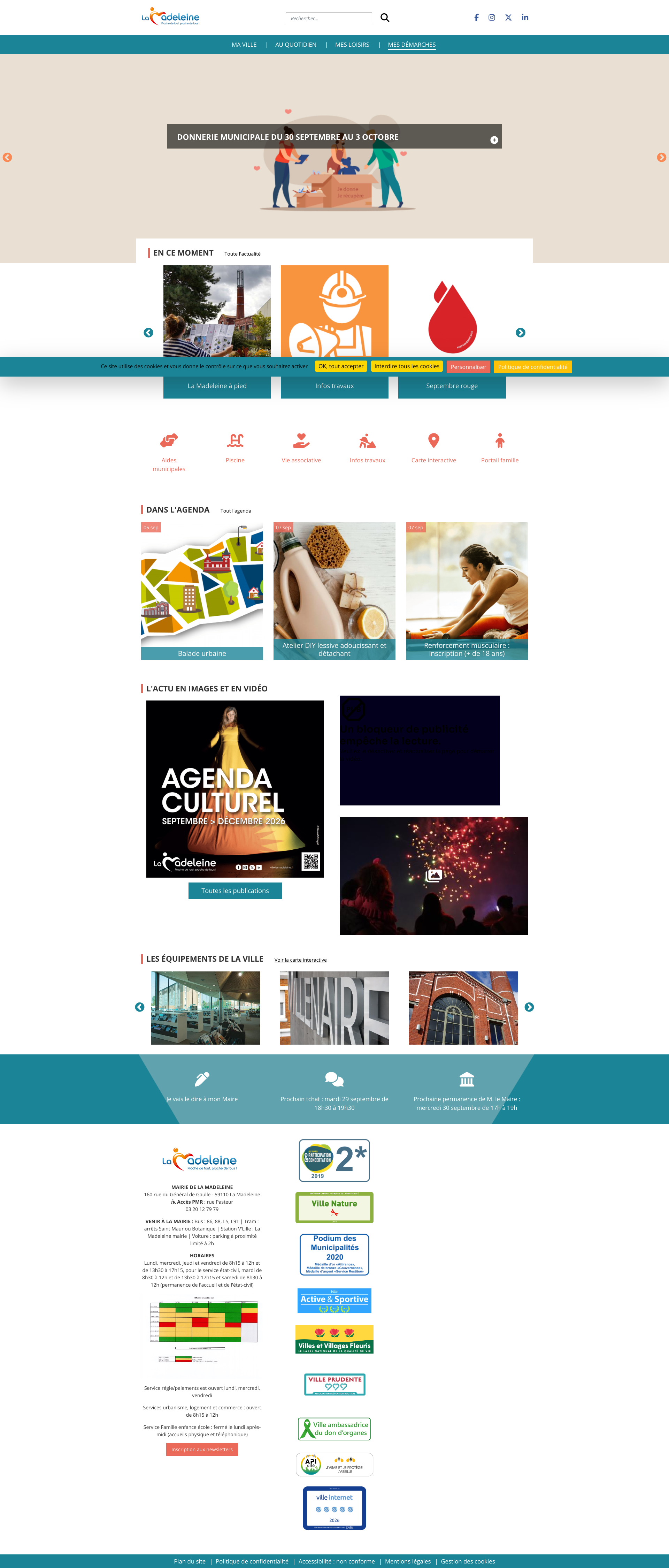 Aperçu du site