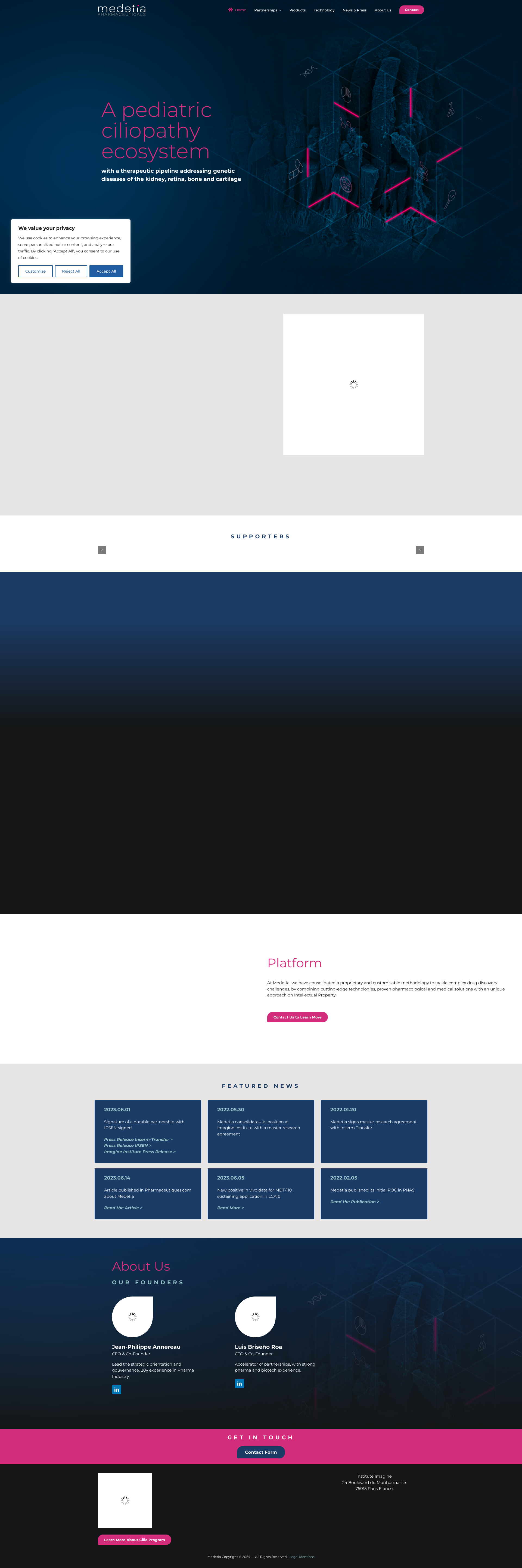 Aperçu du site