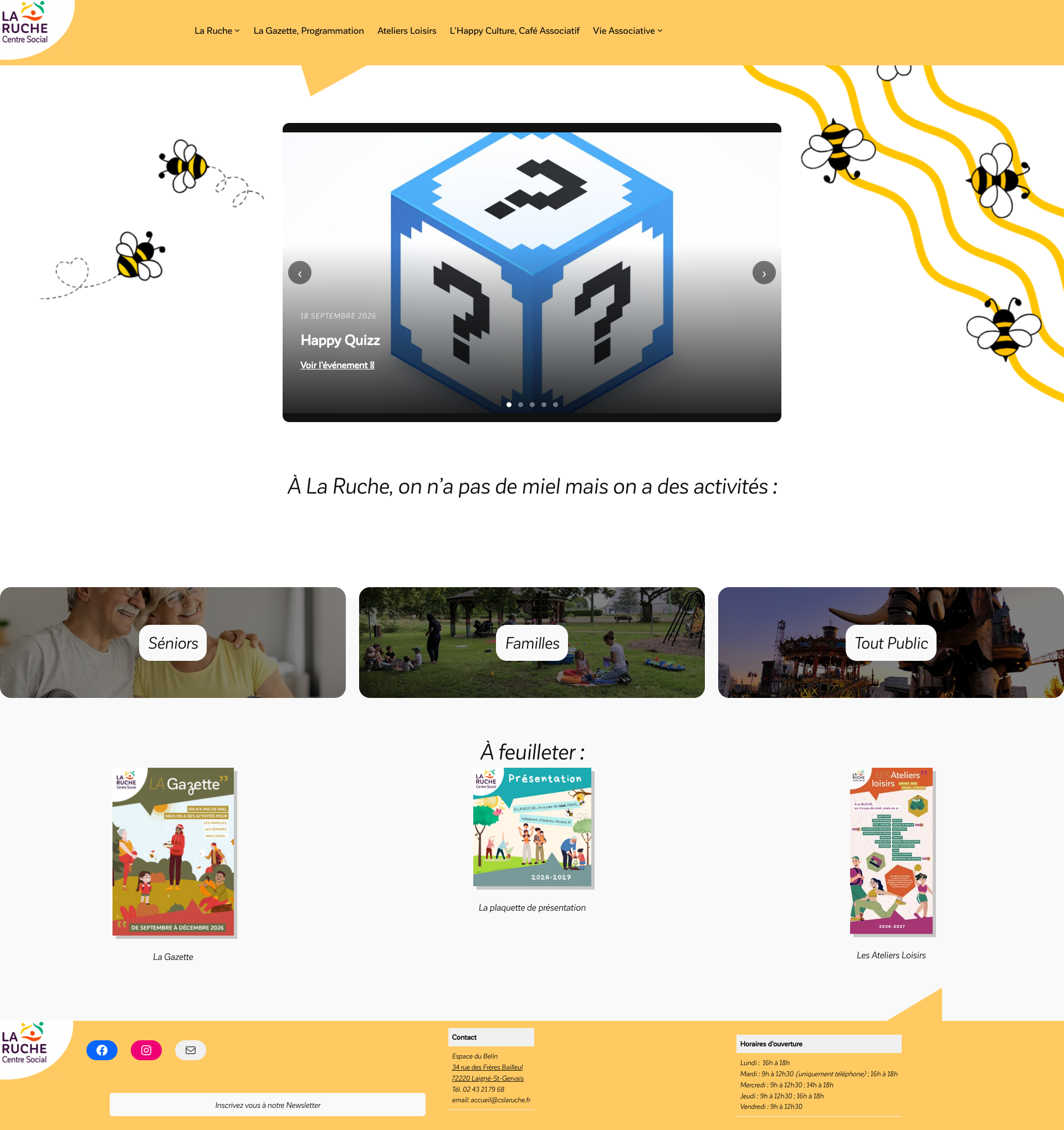 Aperçu du site