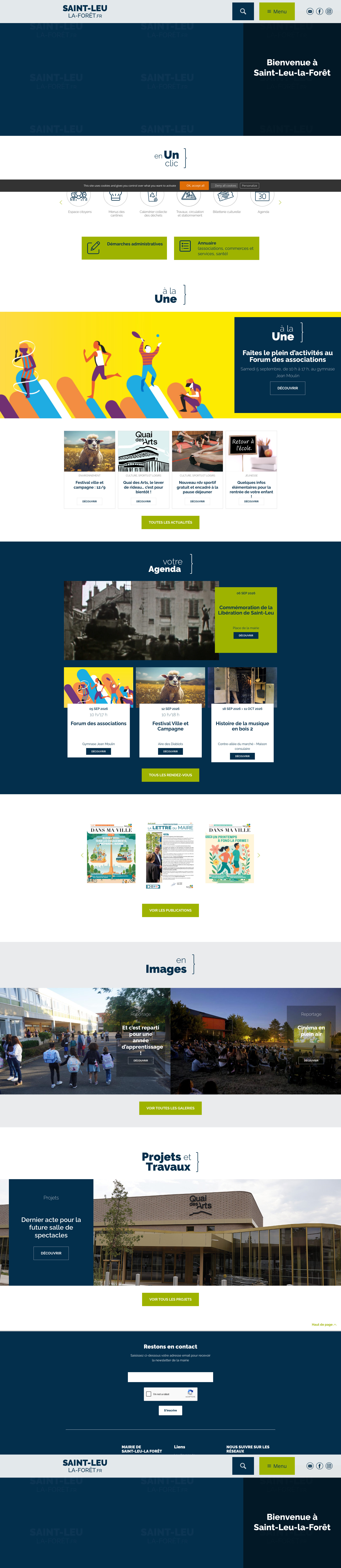 Aperçu du site