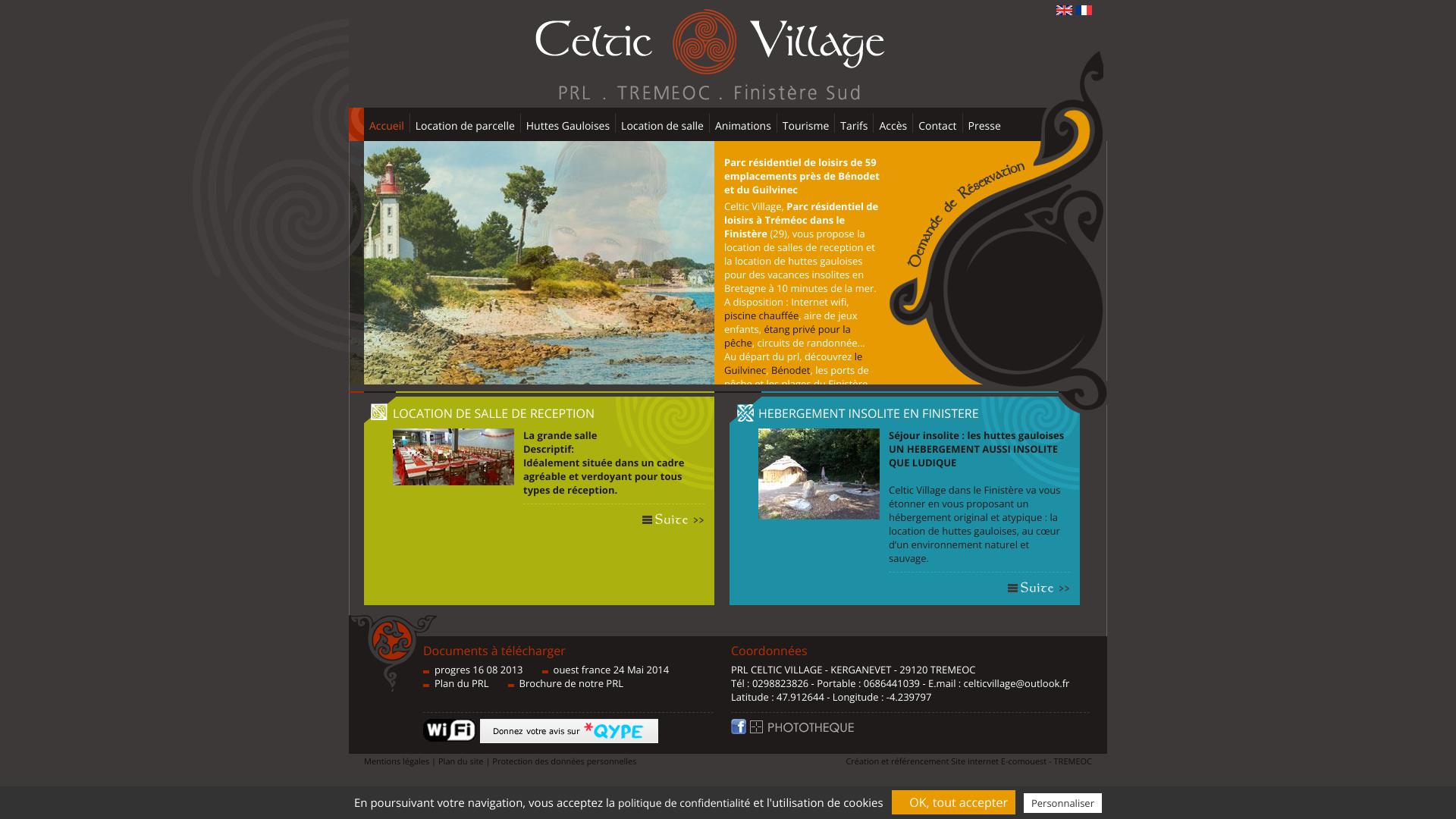 Aperçu du site