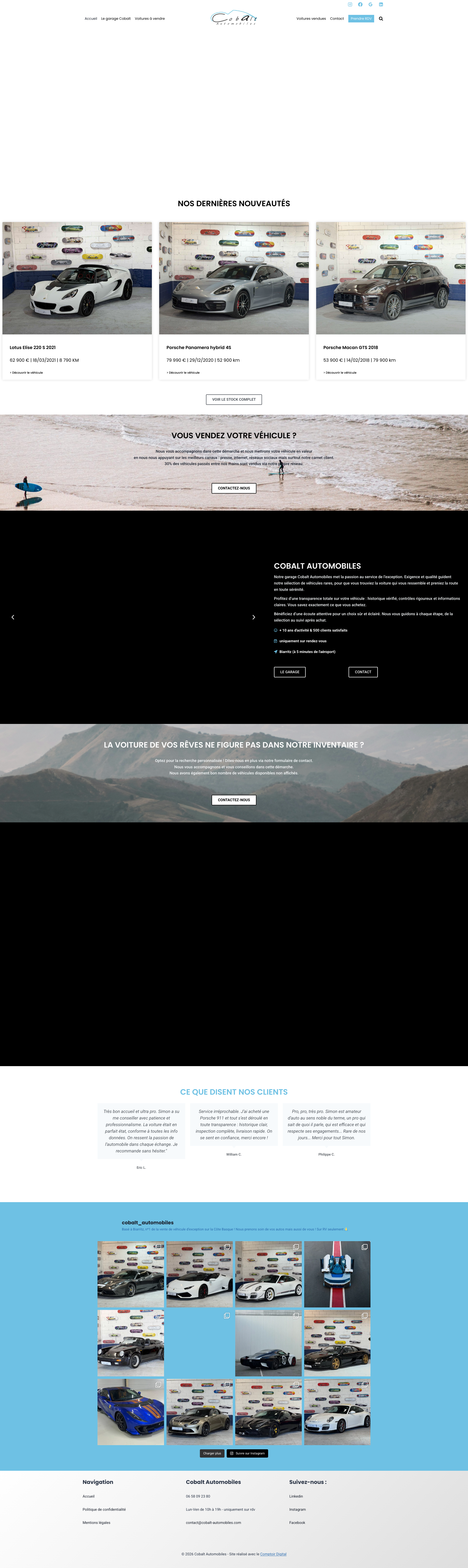 Aperçu du site