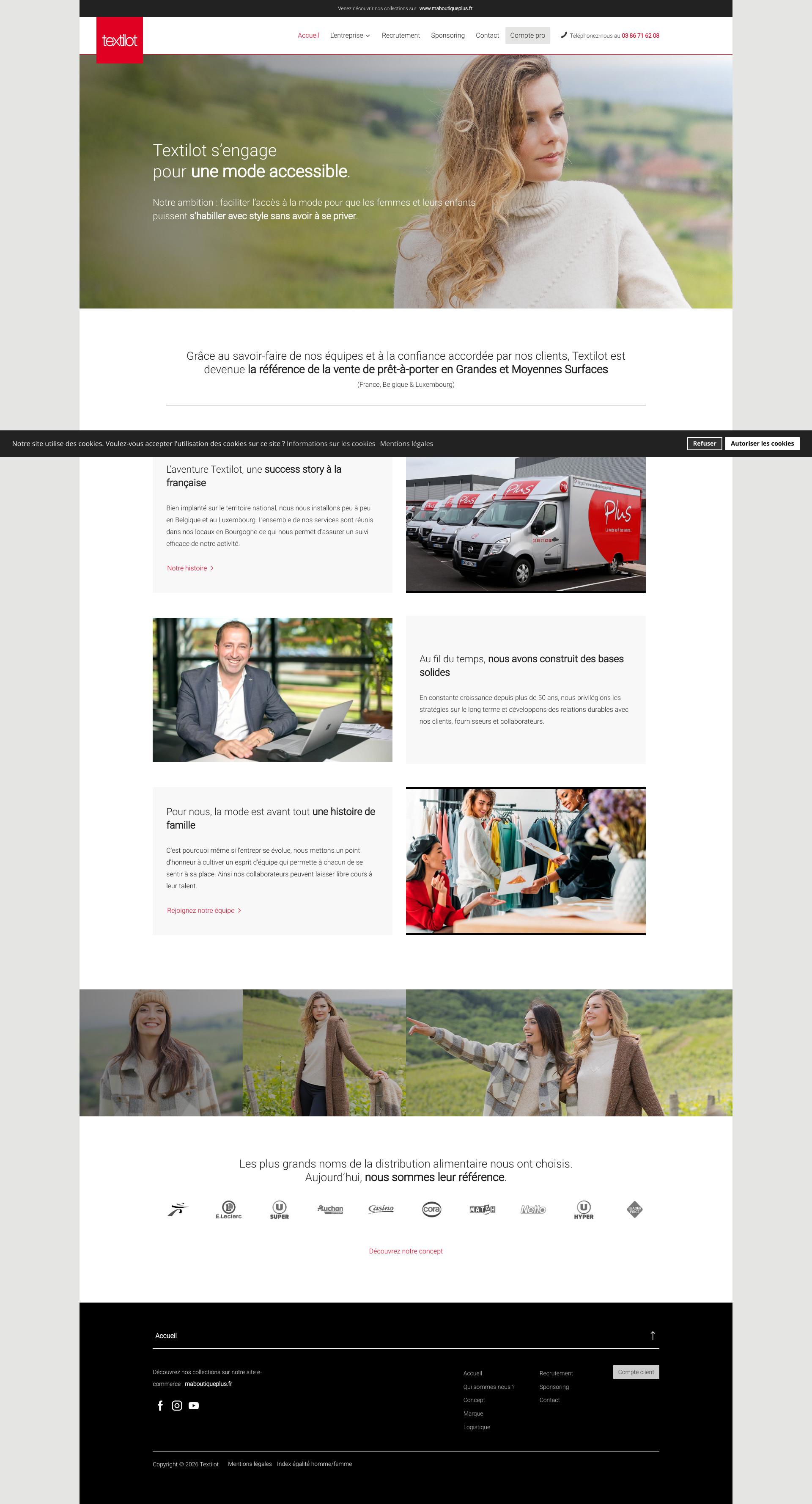Aperçu du site
