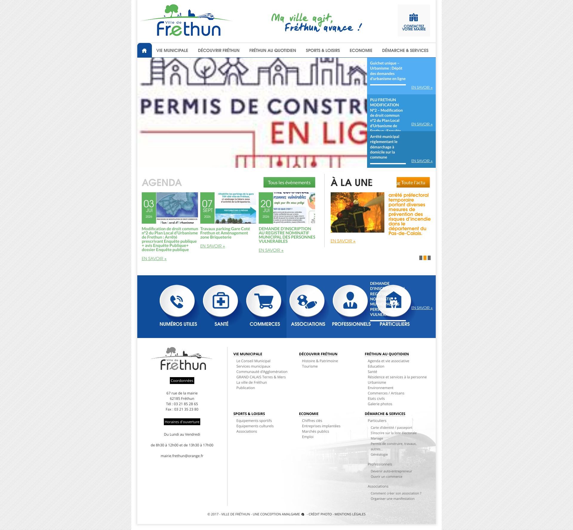 Aperçu du site