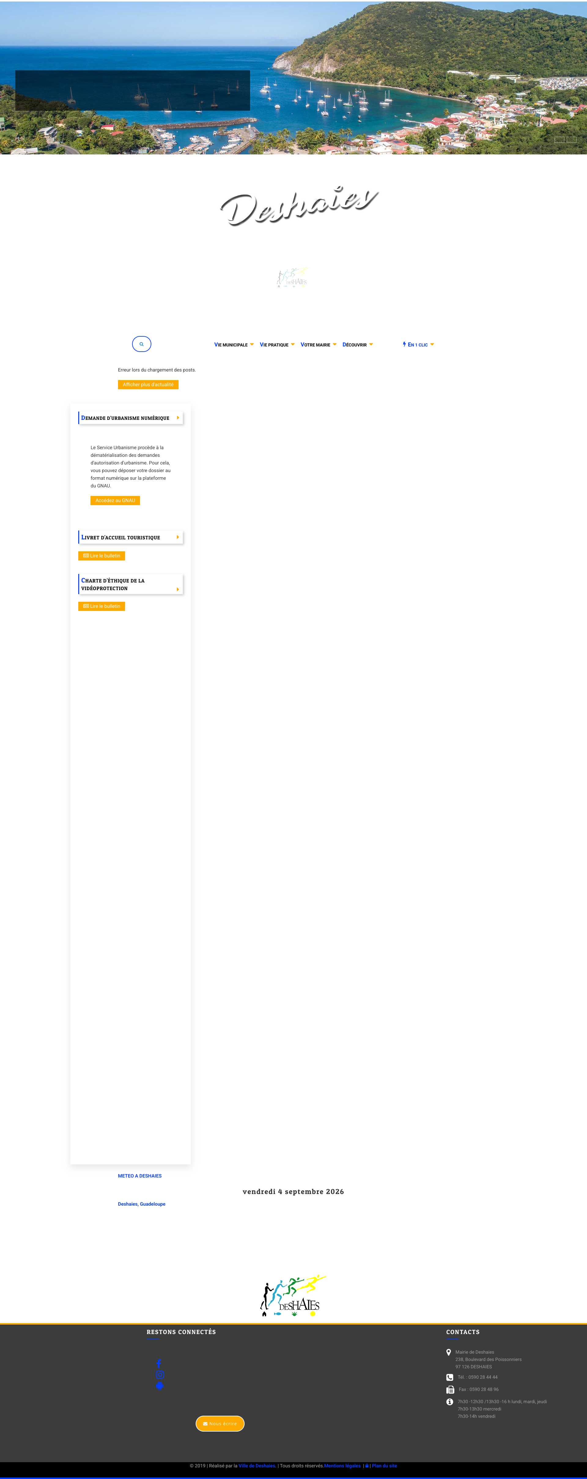 Aperçu du site