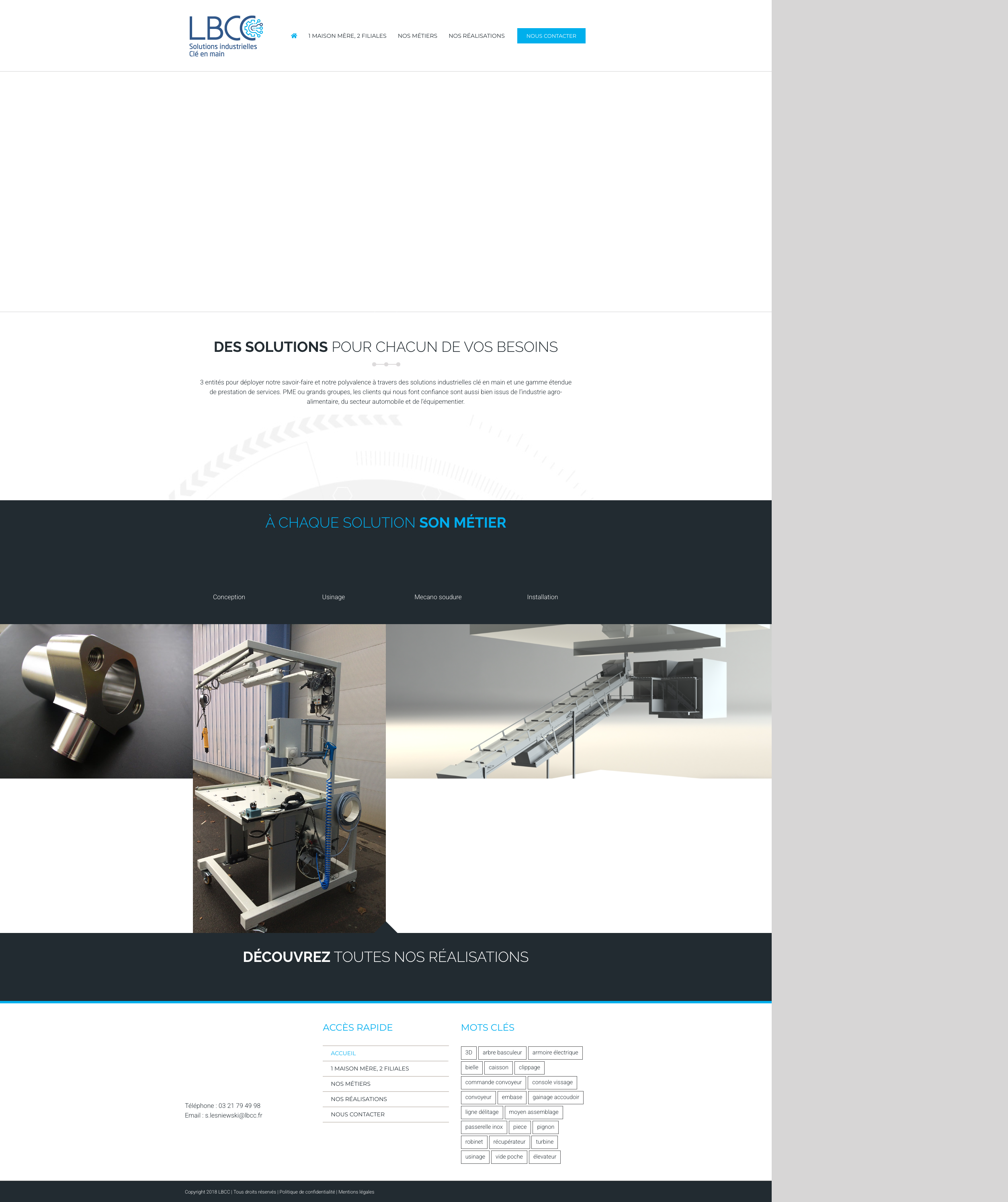 Aperçu du site