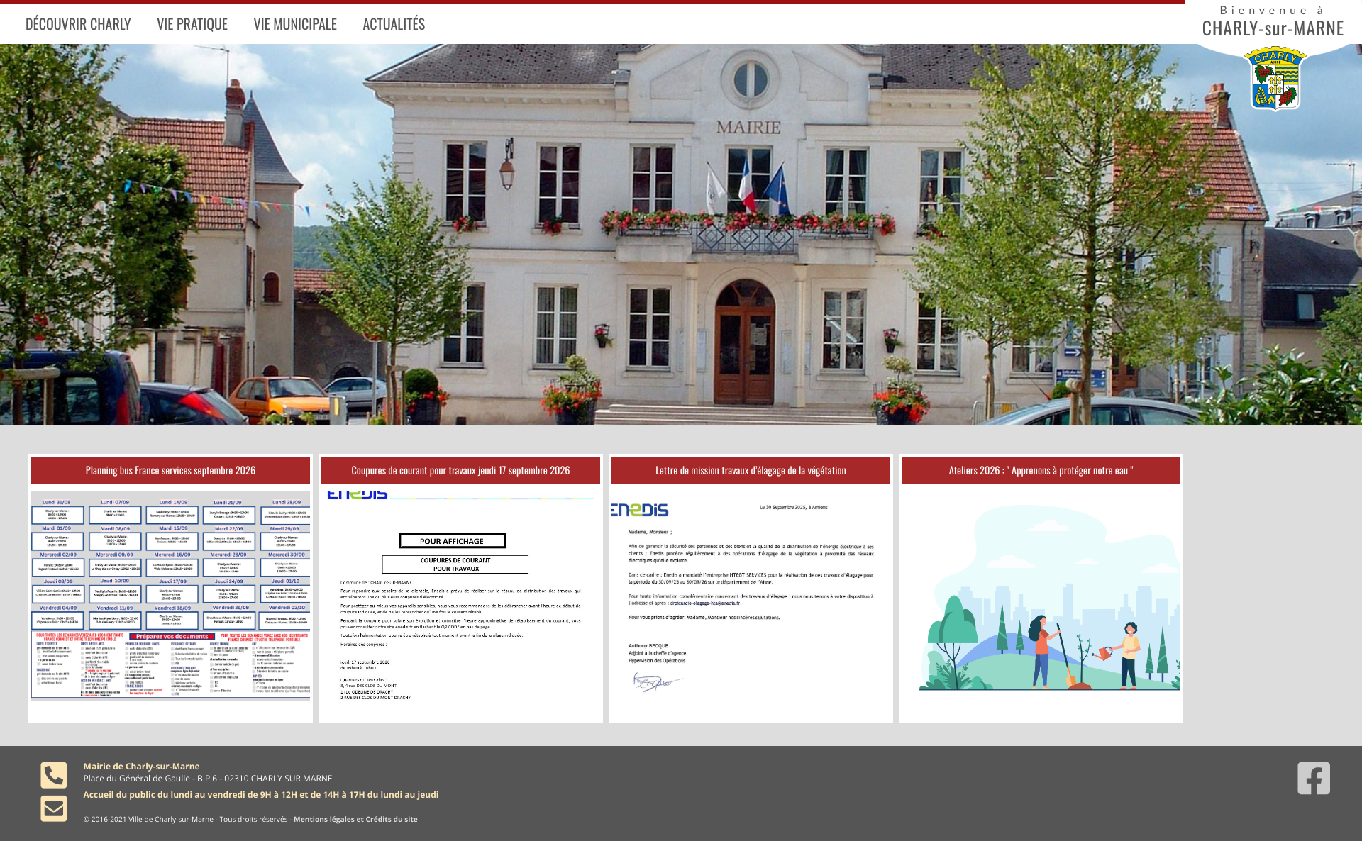 Aperçu du site